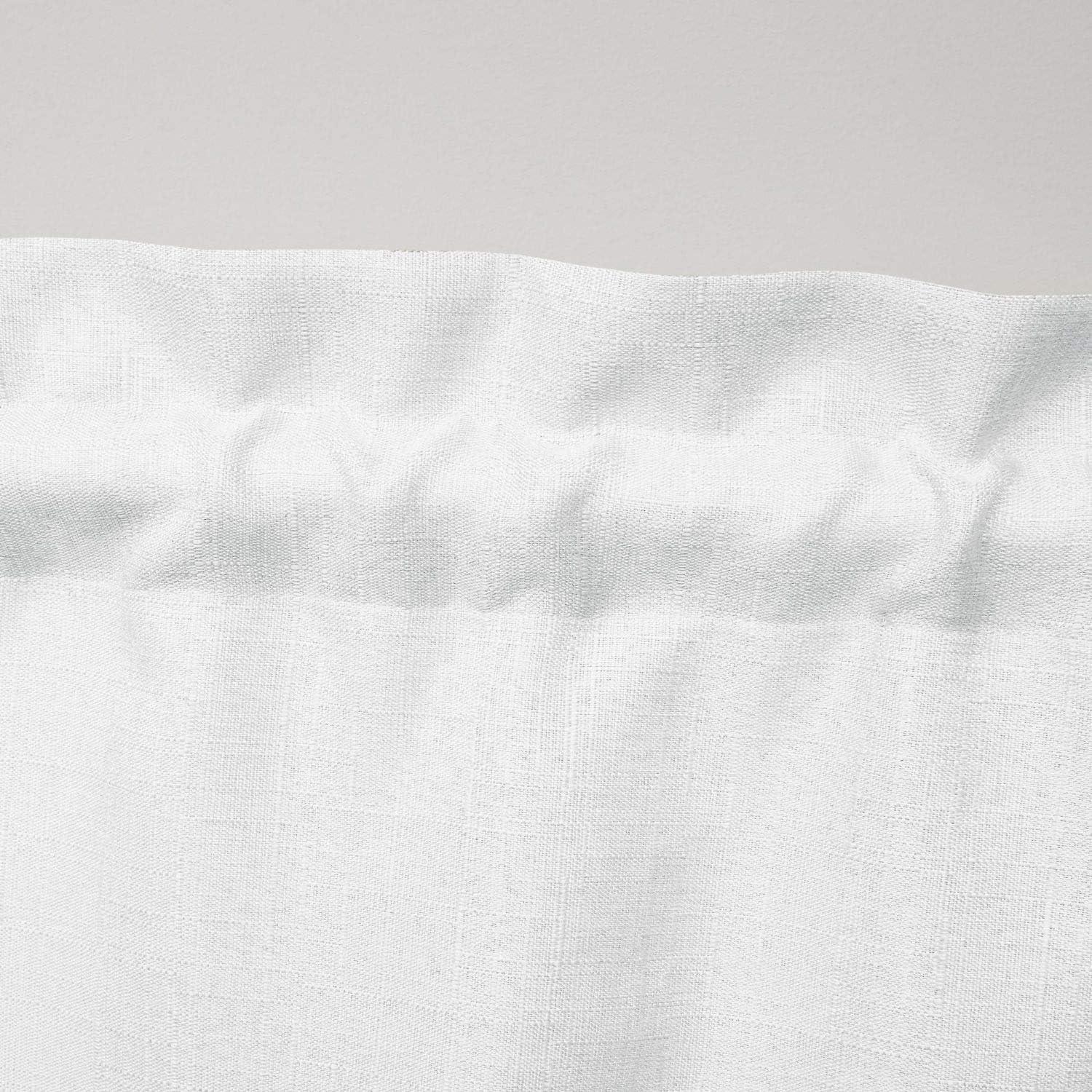 Amalgamated Textiles Exclusive Home Loha Light Filtering Rod Pocket Scalloped Valance