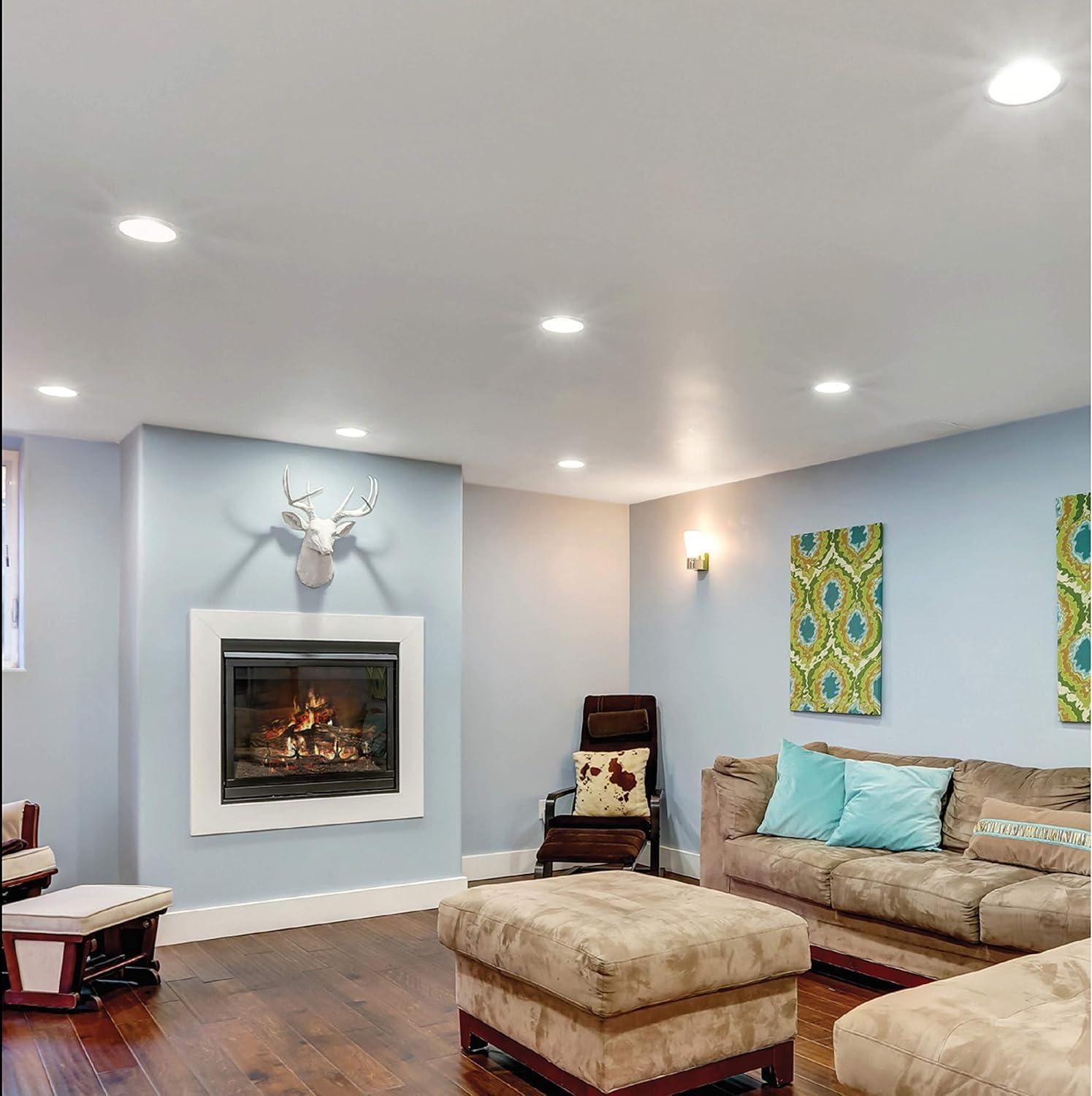 Topaz LED 5"/6" Smooth Retrofit Trim LED Recessed Downlights, 3000K