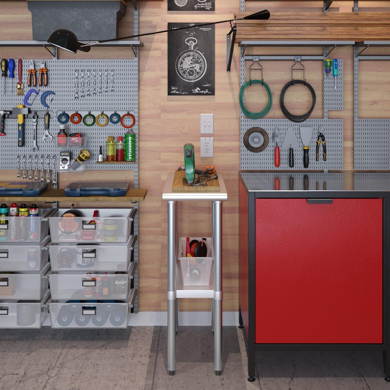 Amgood Stainless Steel Top Workbench