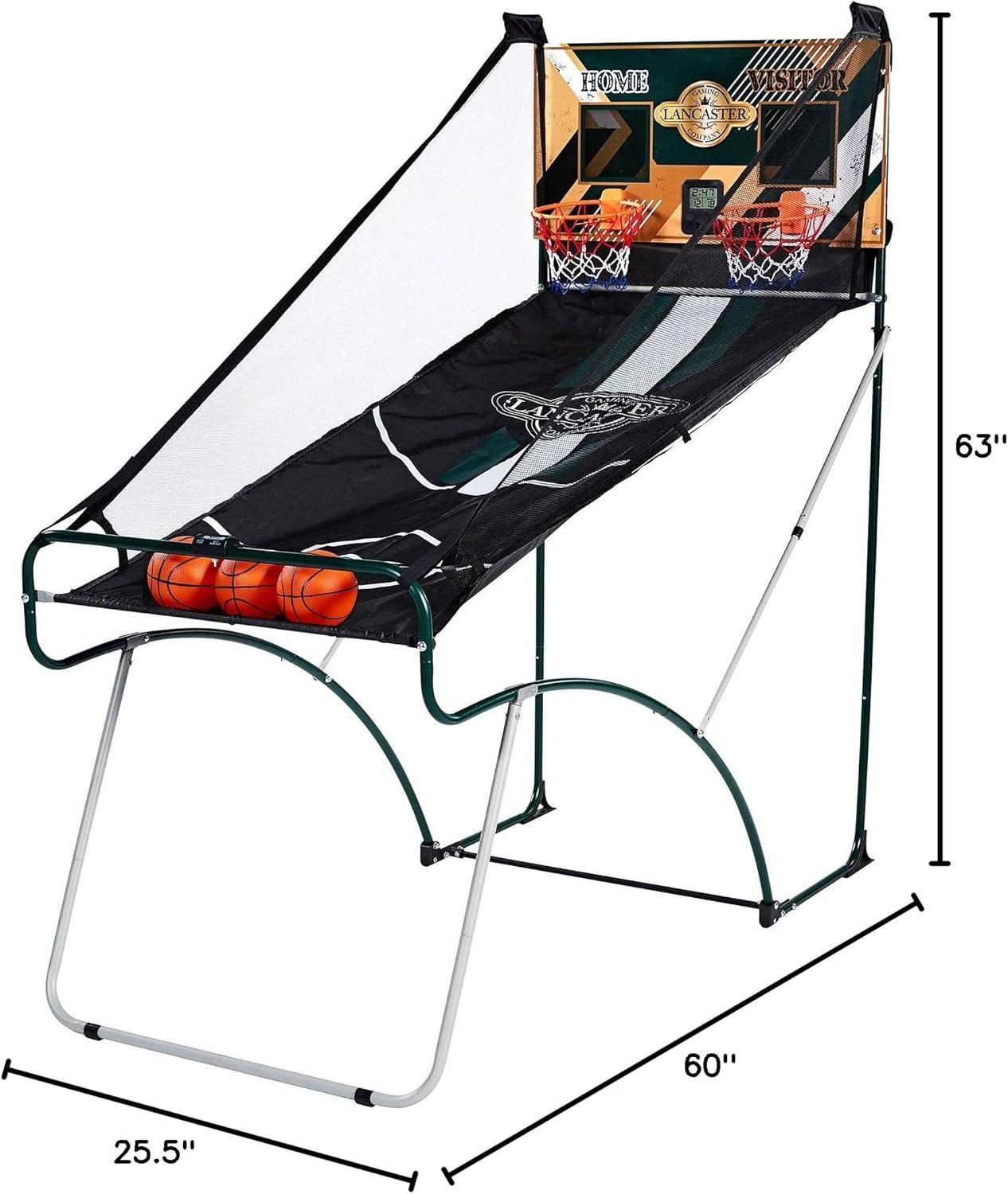 Lancaster Gaming Lancaster Gaming 2 Player Battery Powered Basketball Arcade Game