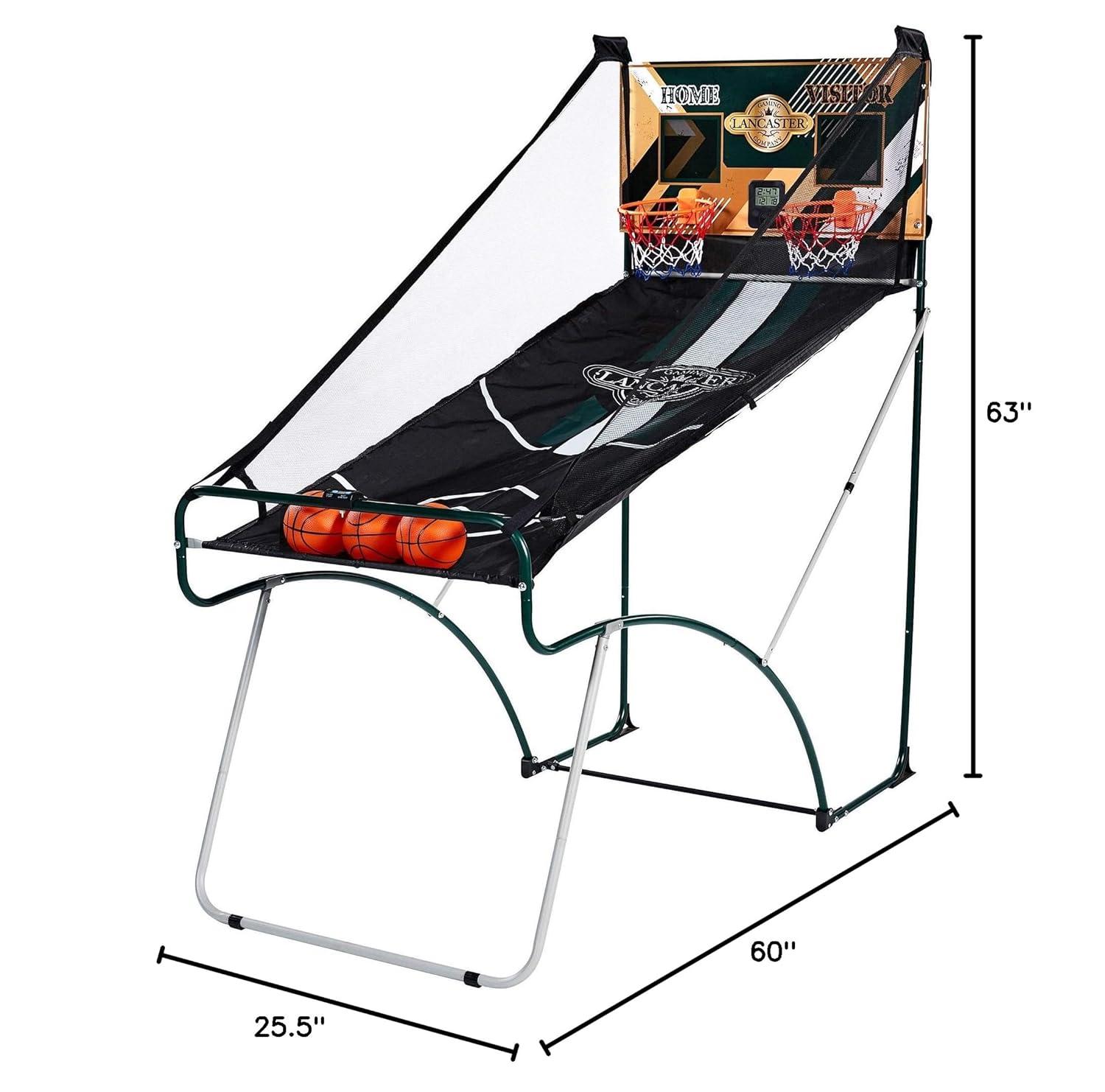 Lancaster Gaming Lancaster Gaming 2 Player Battery Powered Basketball Arcade Game