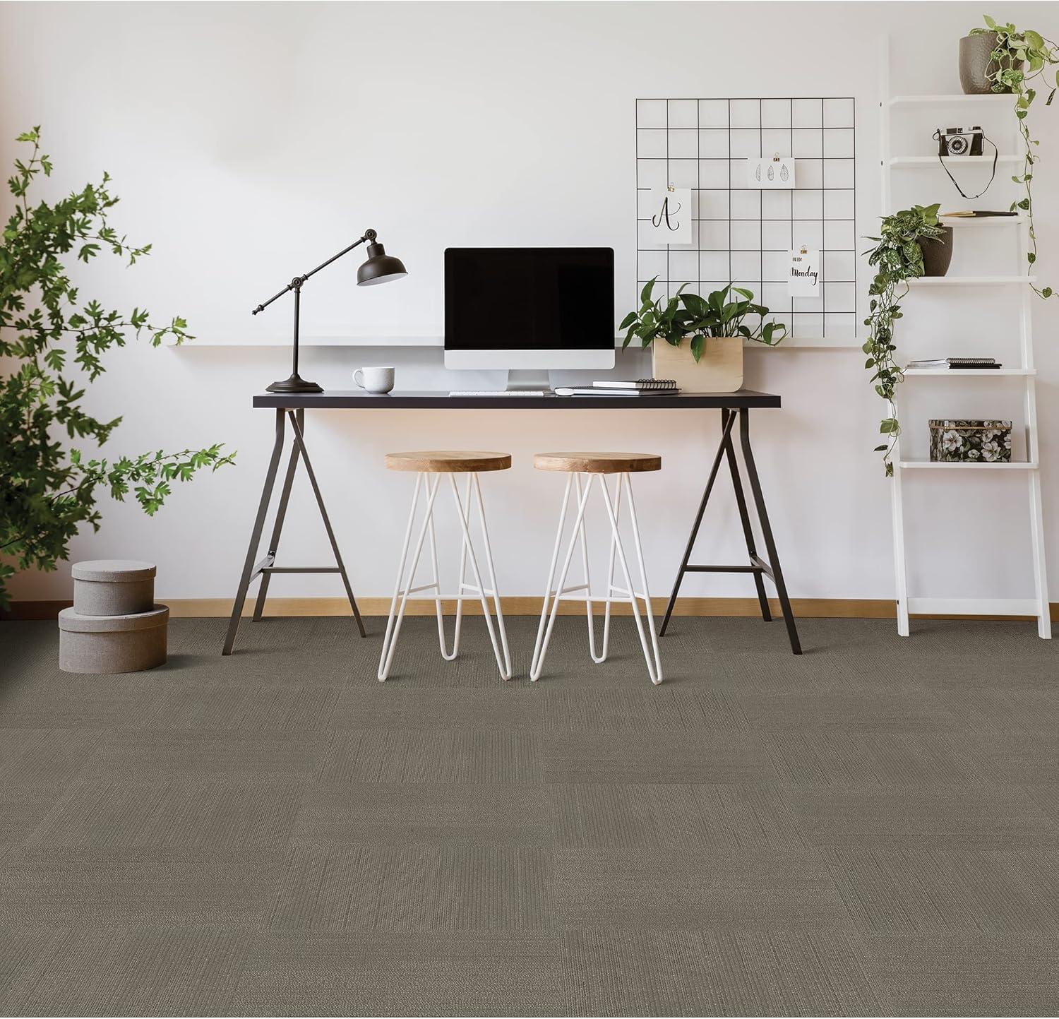 Mohawk Elite 24" x 24" Nylon Fiber Carpet Tiles (96 sqft Per Carton-24 Tiles)