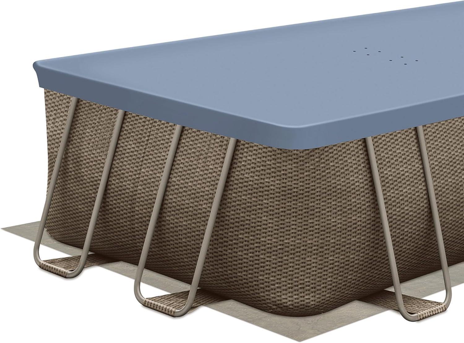 Funsicle 18' x 52" Oasis Rectangular Above Ground Swimming Pool, Brown