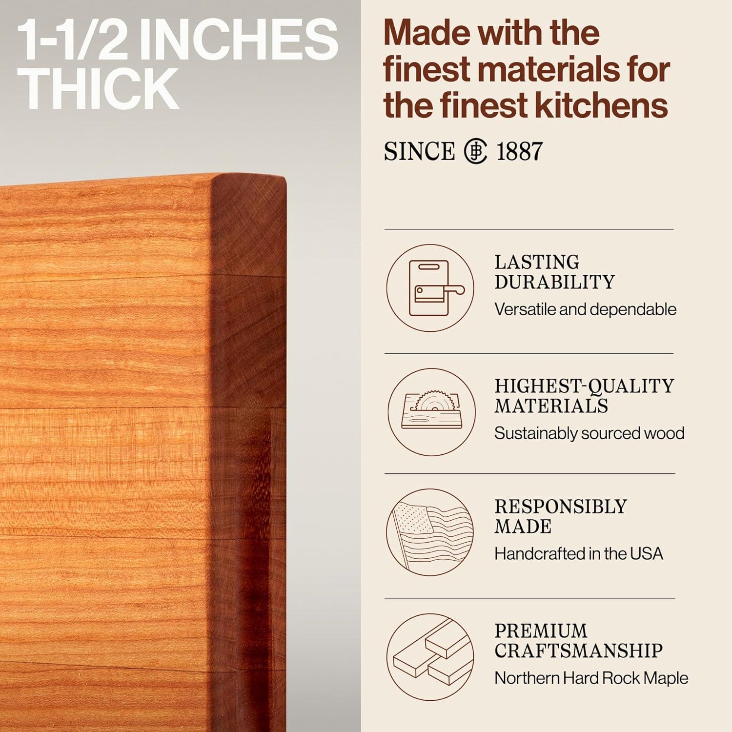 John Boos 18"x12" Reversible Cherry Cutting Board