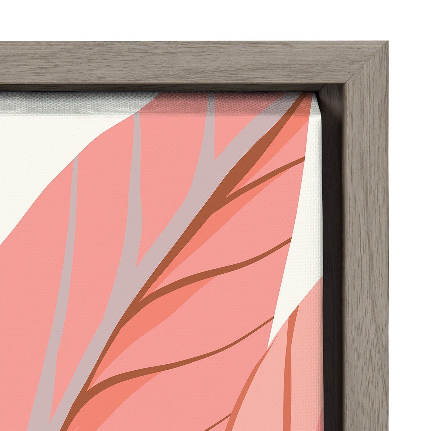 30" x 30" Sylvie Expand by Alicia Schultz Framed Wall Canvas - Kate & Laurel: Modern Botanical Digital Art
