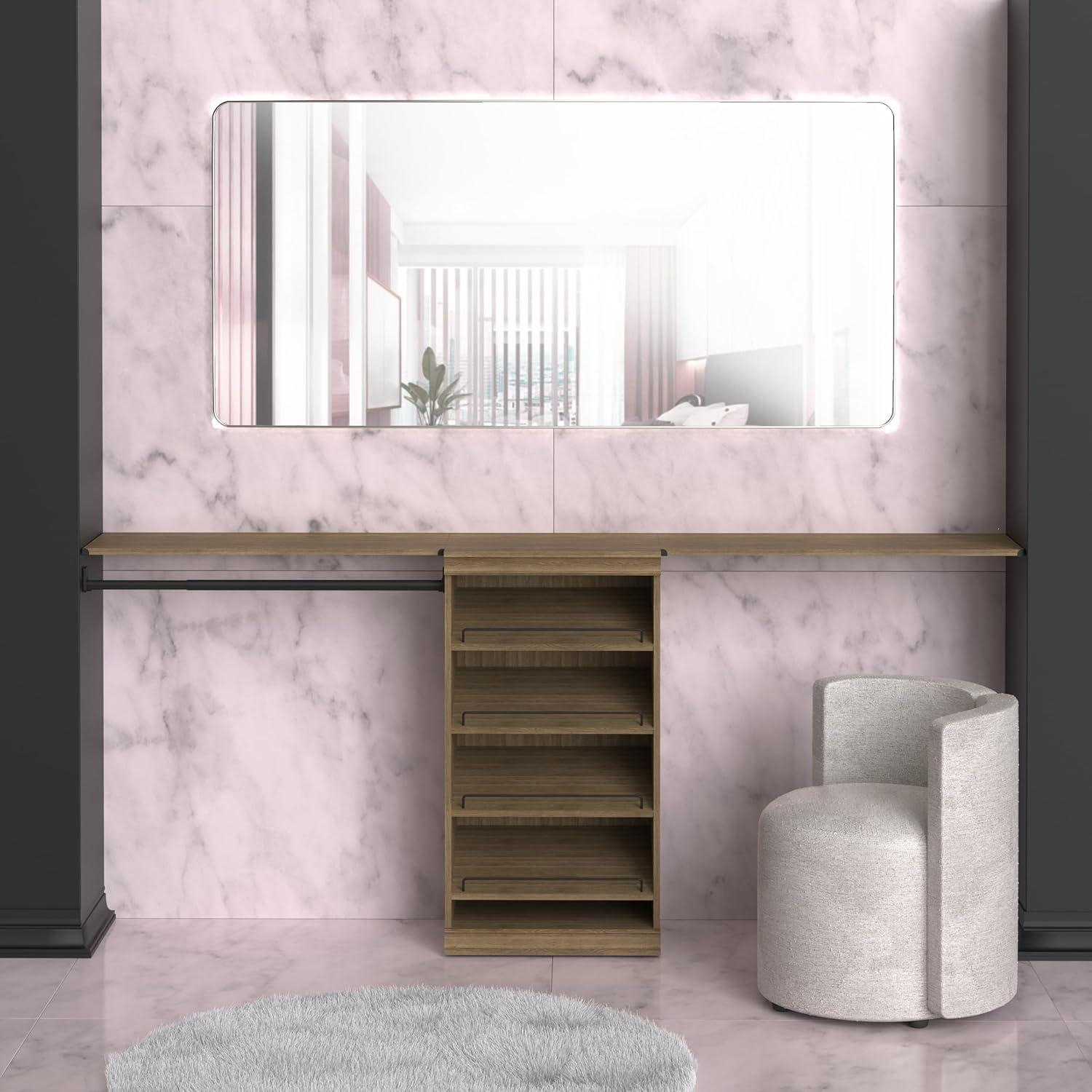 Modular Storage 36.02" W Shelf & Closet Rod