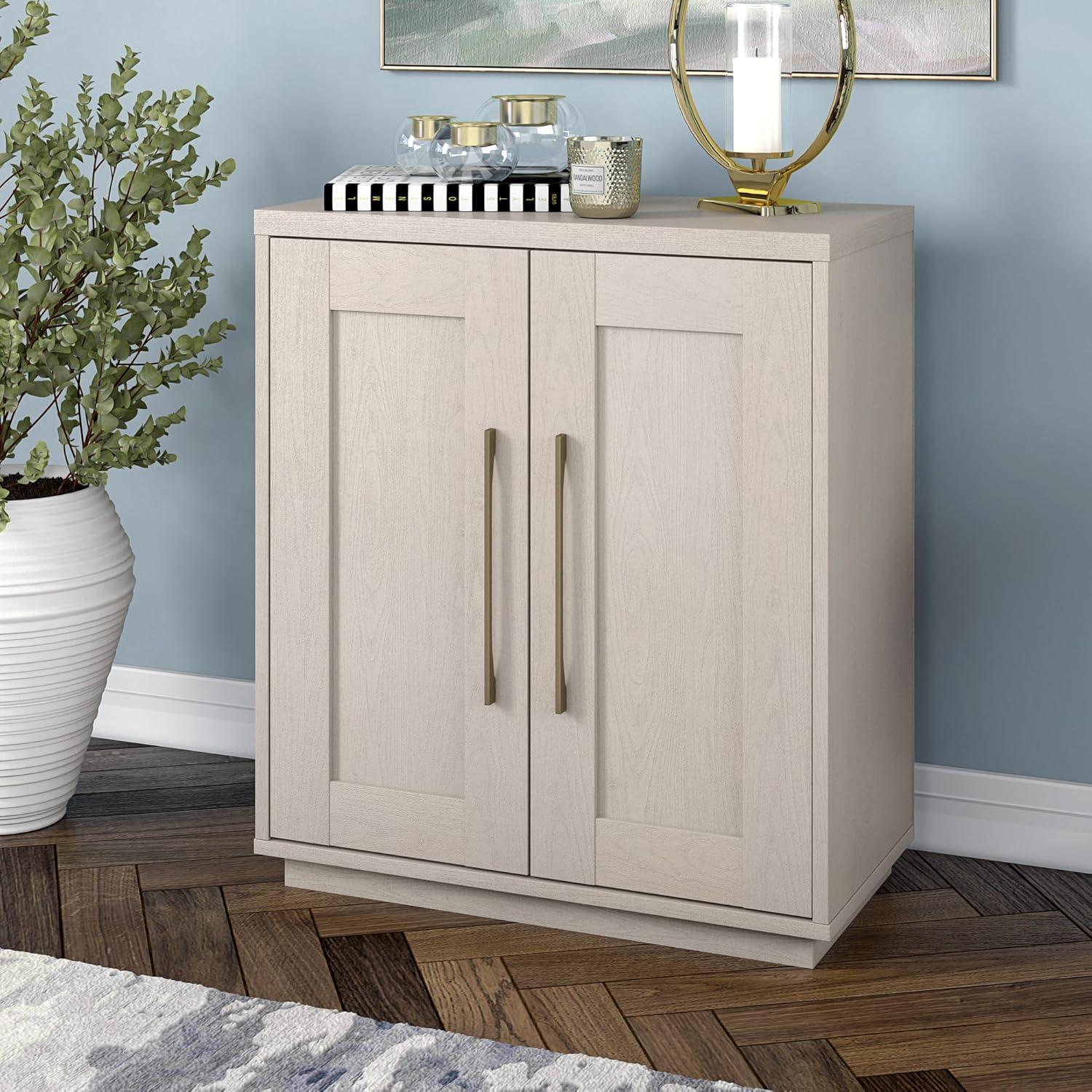 Alder White Adjustable Shelving Office Cabinet