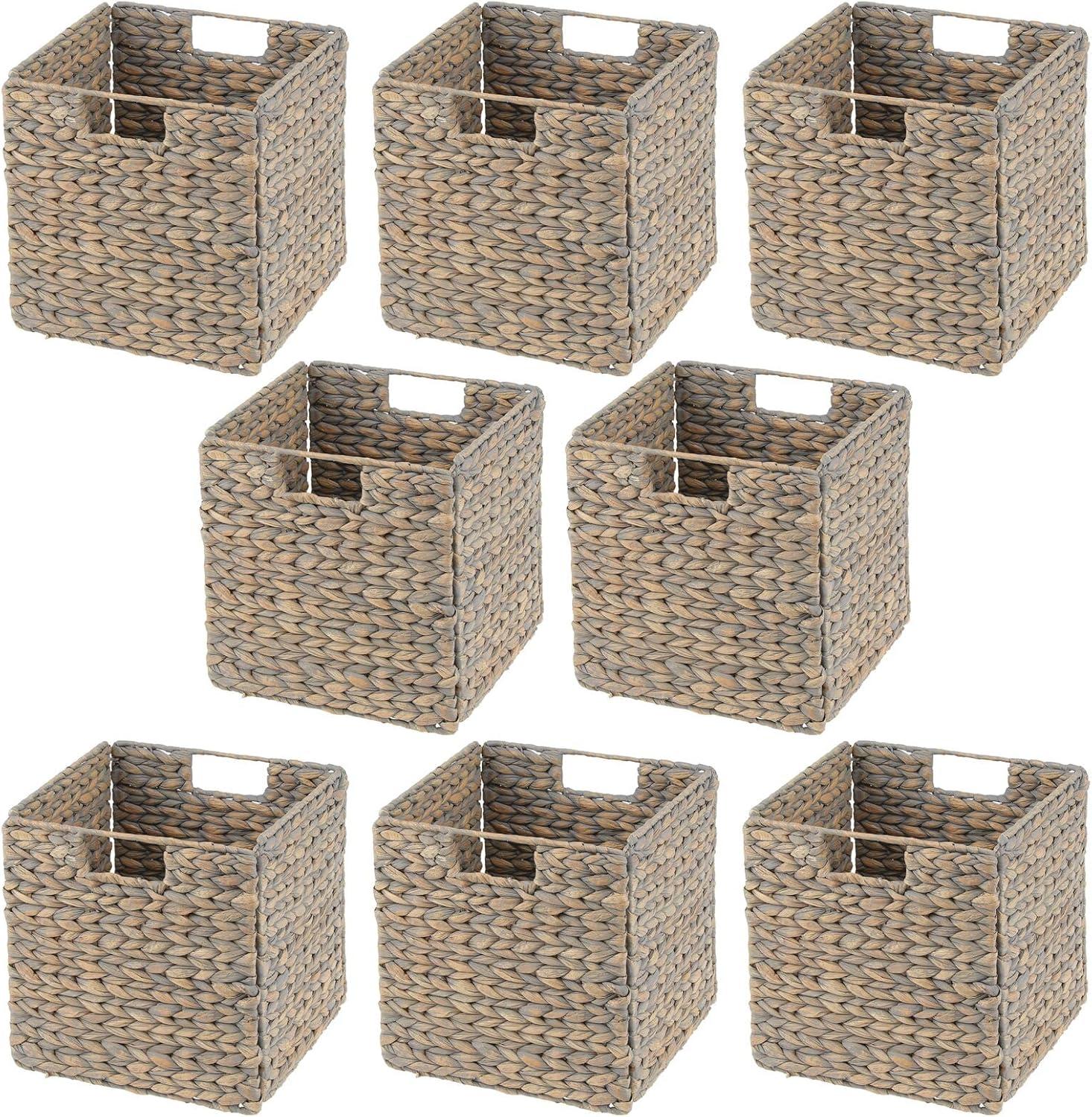 mDesign mDesign Woven Hyacinth Kitchen Storage Organizer Basket Bin
