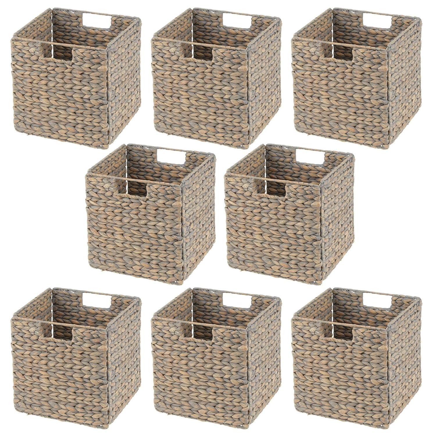 mDesign mDesign Woven Hyacinth Kitchen Storage Organizer Basket Bin