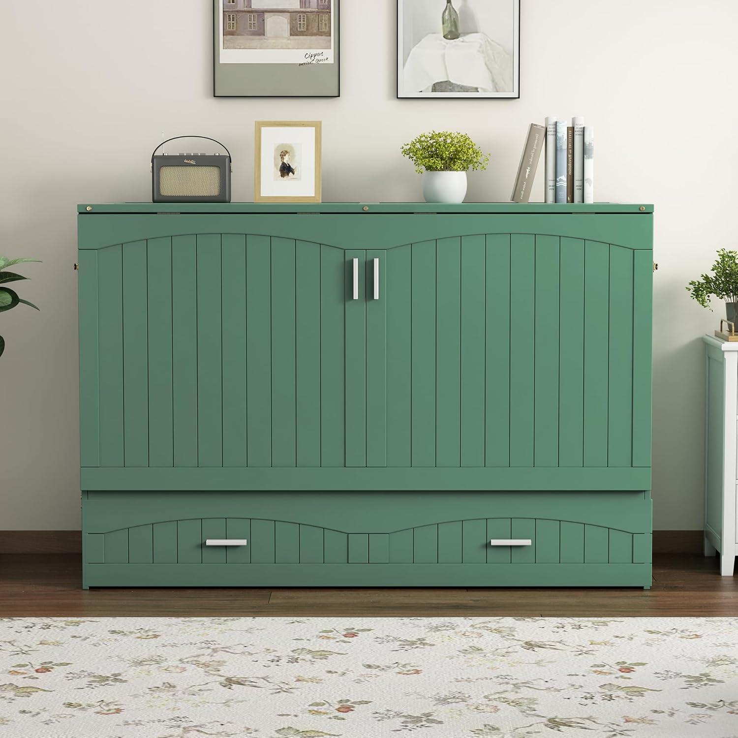 Cosmic Queen Size Murphy Bed With Built-In Charging Station