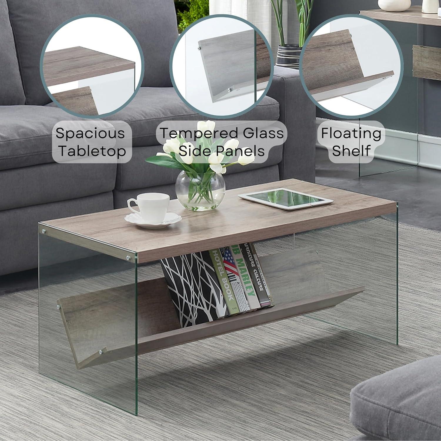 Convenience Concepts Soho Coffee Table, Sandstone