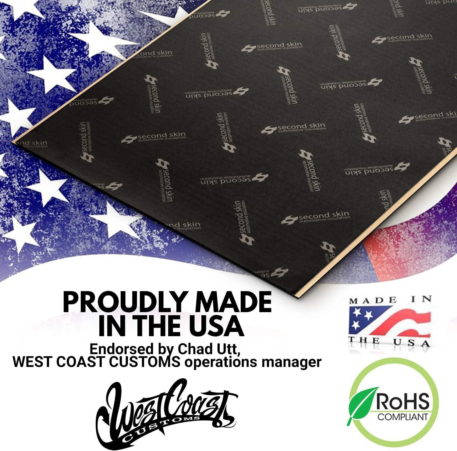 Second Skin Damplifier - Car Sound Deadening Mat (10 Sq Ft, 5 Sheets)