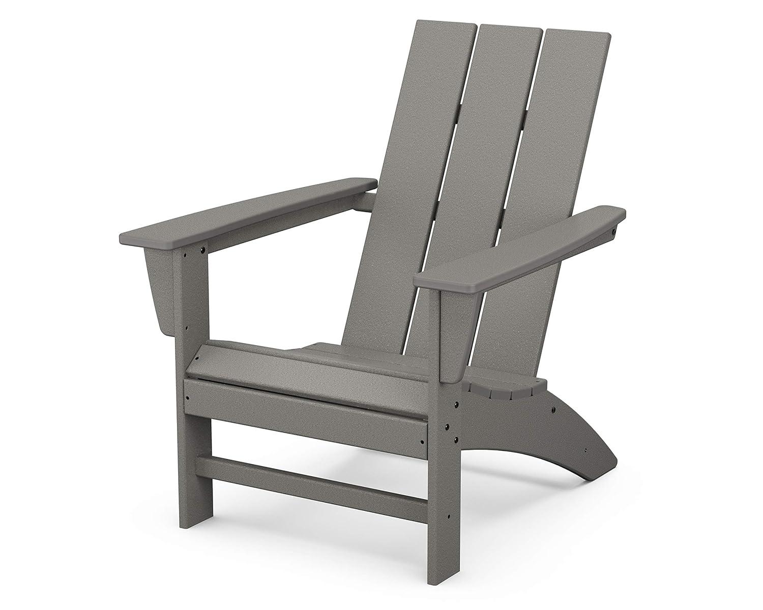 Modern Adirondack High-Density Polyethylene (HDPE) Outdoor Adirondack Chair