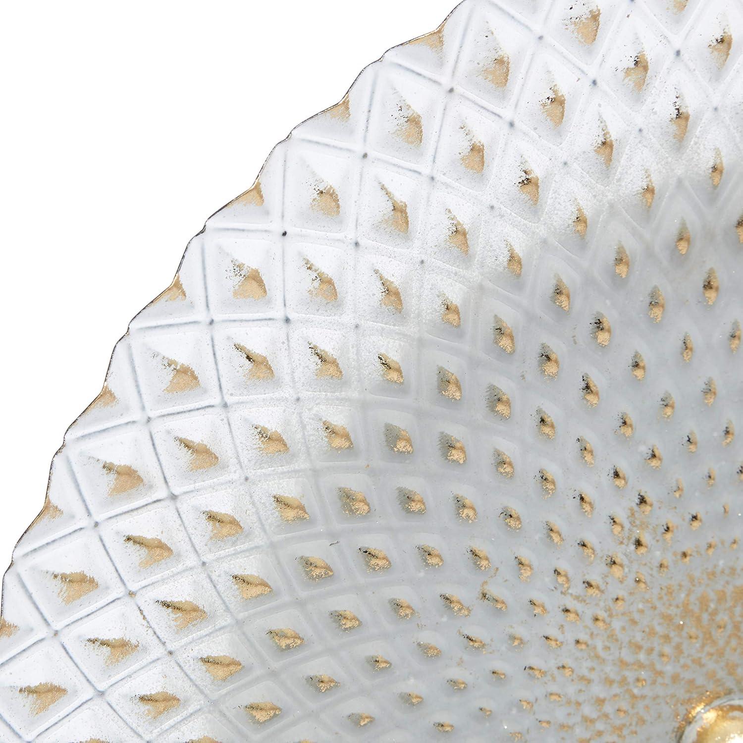 Dakota Fields Diahna Metal Geometric Decorative Gray Sculpture with Black Base