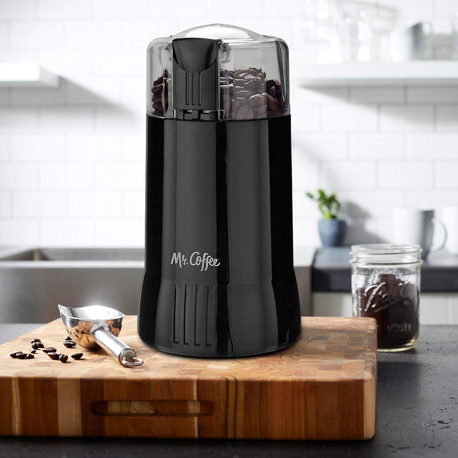 Mr. Coffee Mr. Coffee 4-12 Cup Electric Coffee Grinder with Safety Switch in Black