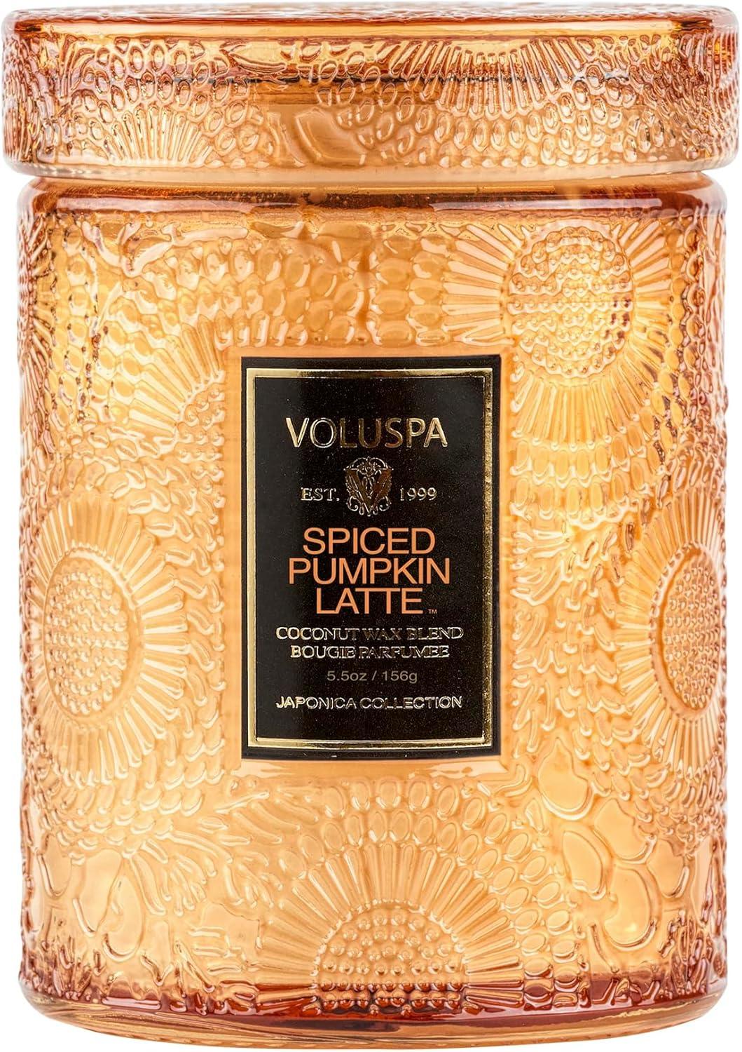 Voluspa Spiced Pumpkin Latte - Small , 5.5 oz Candle