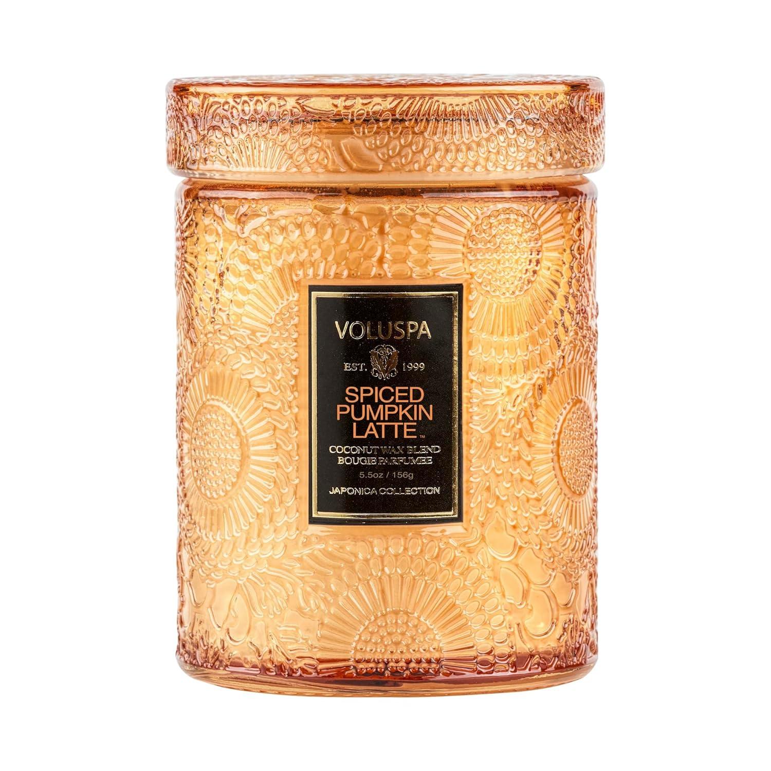 Voluspa Spiced Pumpkin Latte - Small , 5.5 oz Candle