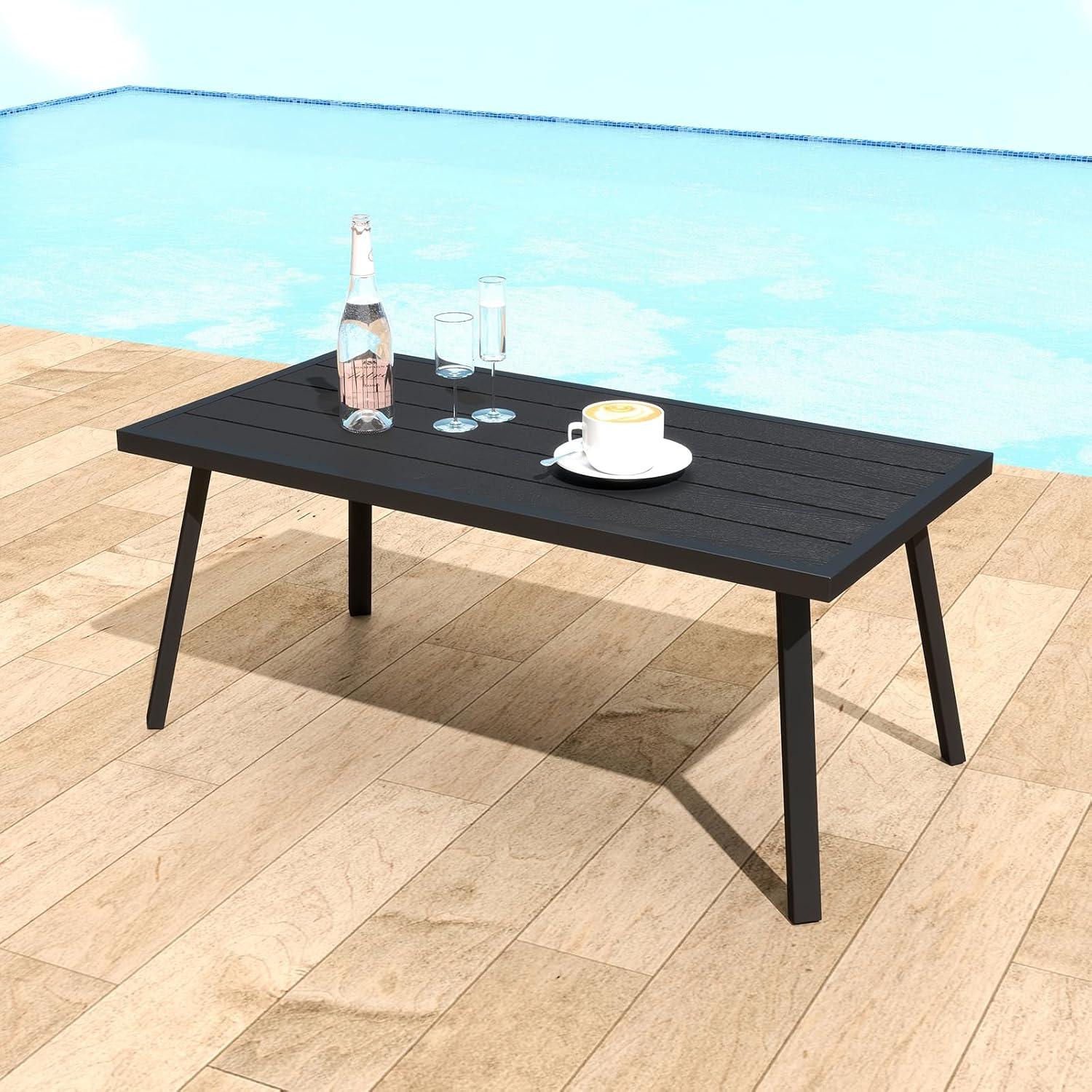 George Oliver Small Metal Outdoor Coffee Side Table