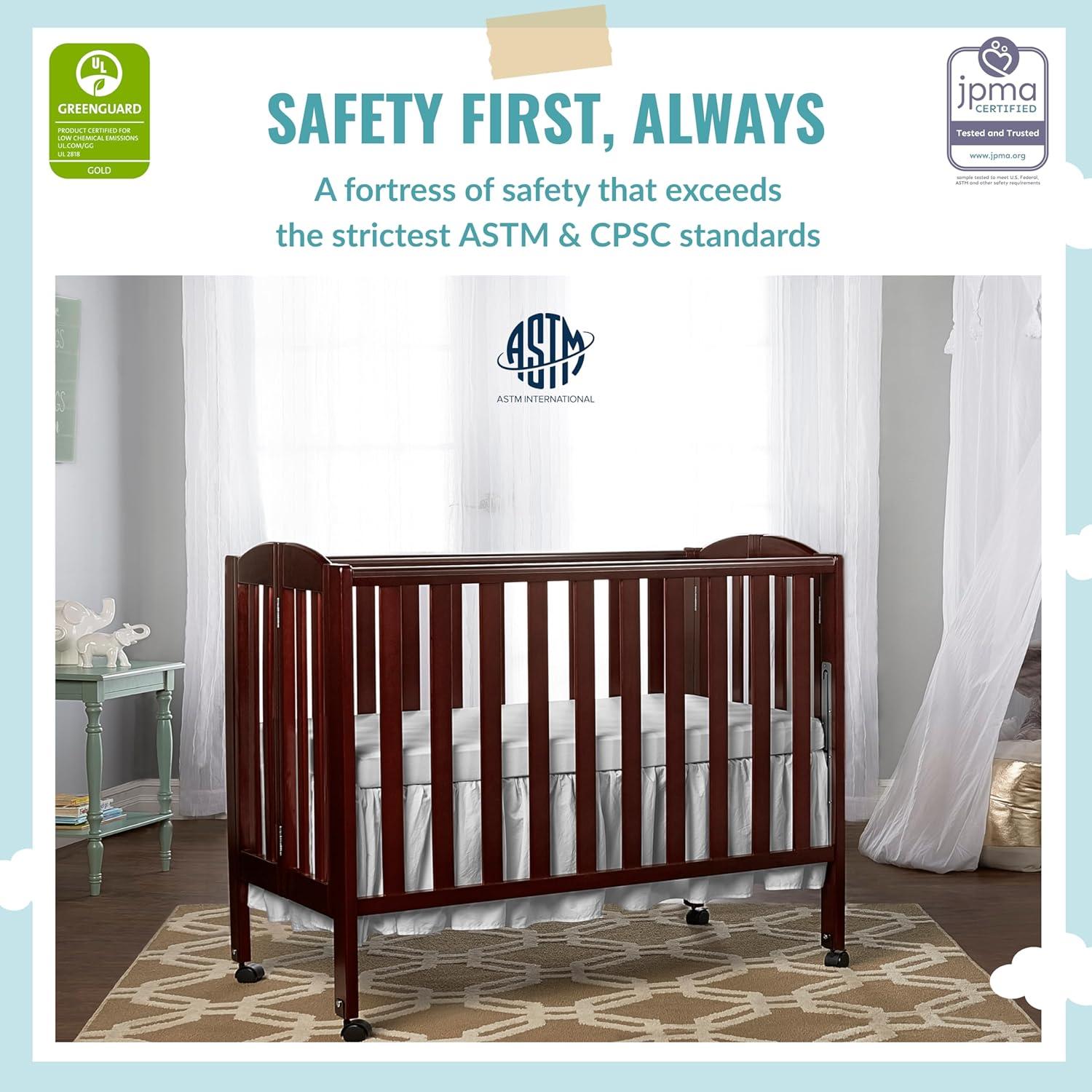 Dream On Me 2-in-1 Mini Convertible Portable Crib