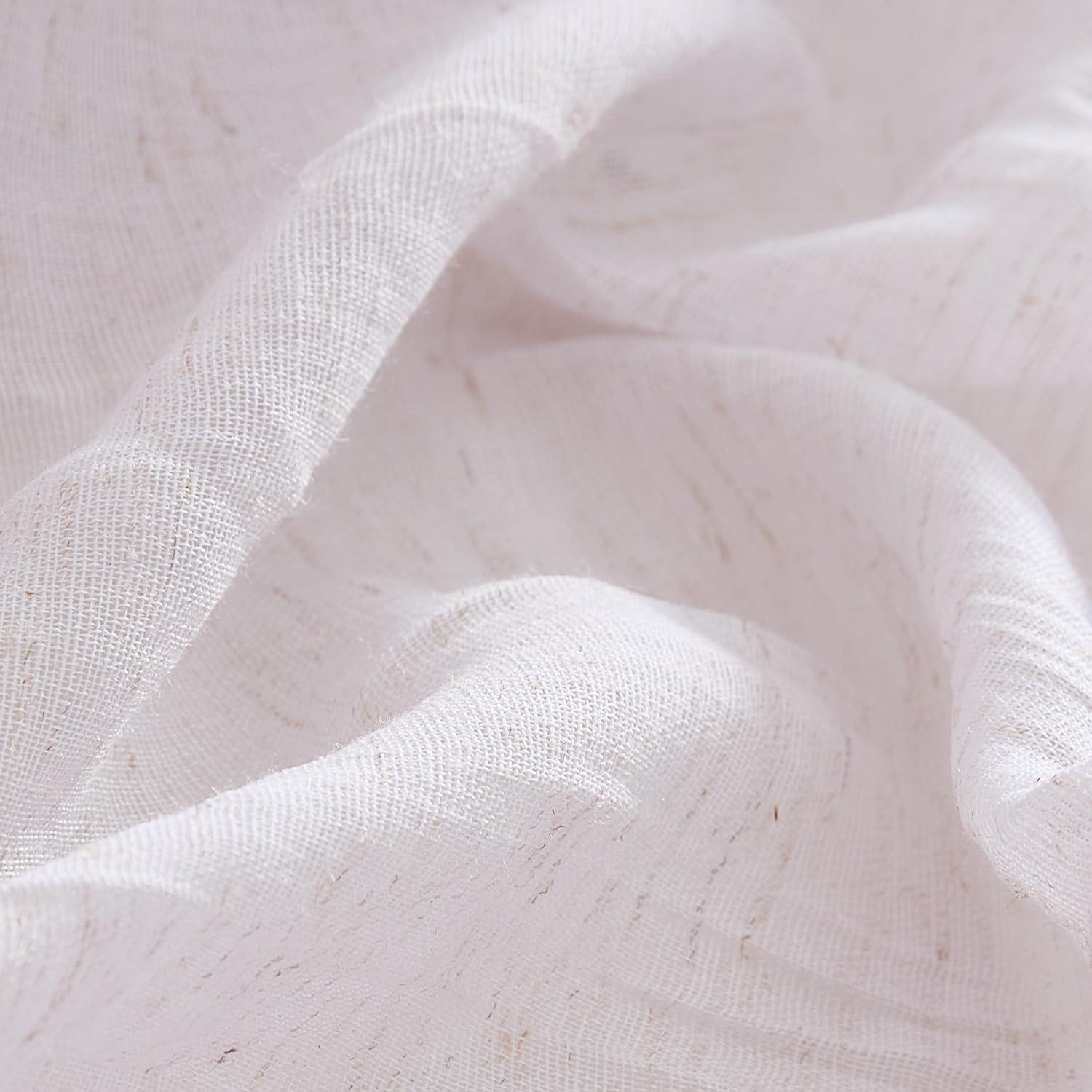 Solid Semi-Sheer Curtain Panels (Set of 2)