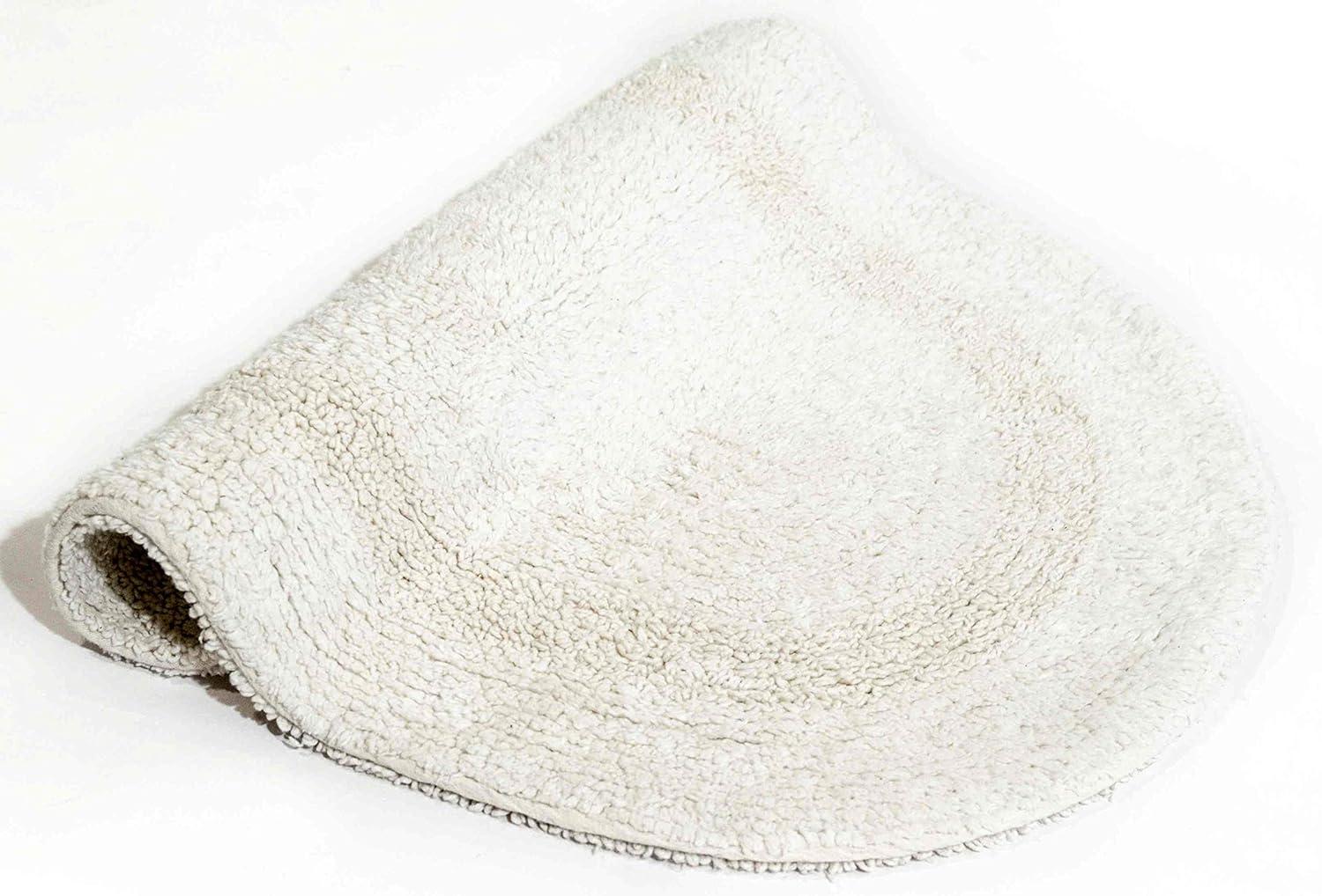 Chesapeake Oval Tub Mat Ivory (17"x24")