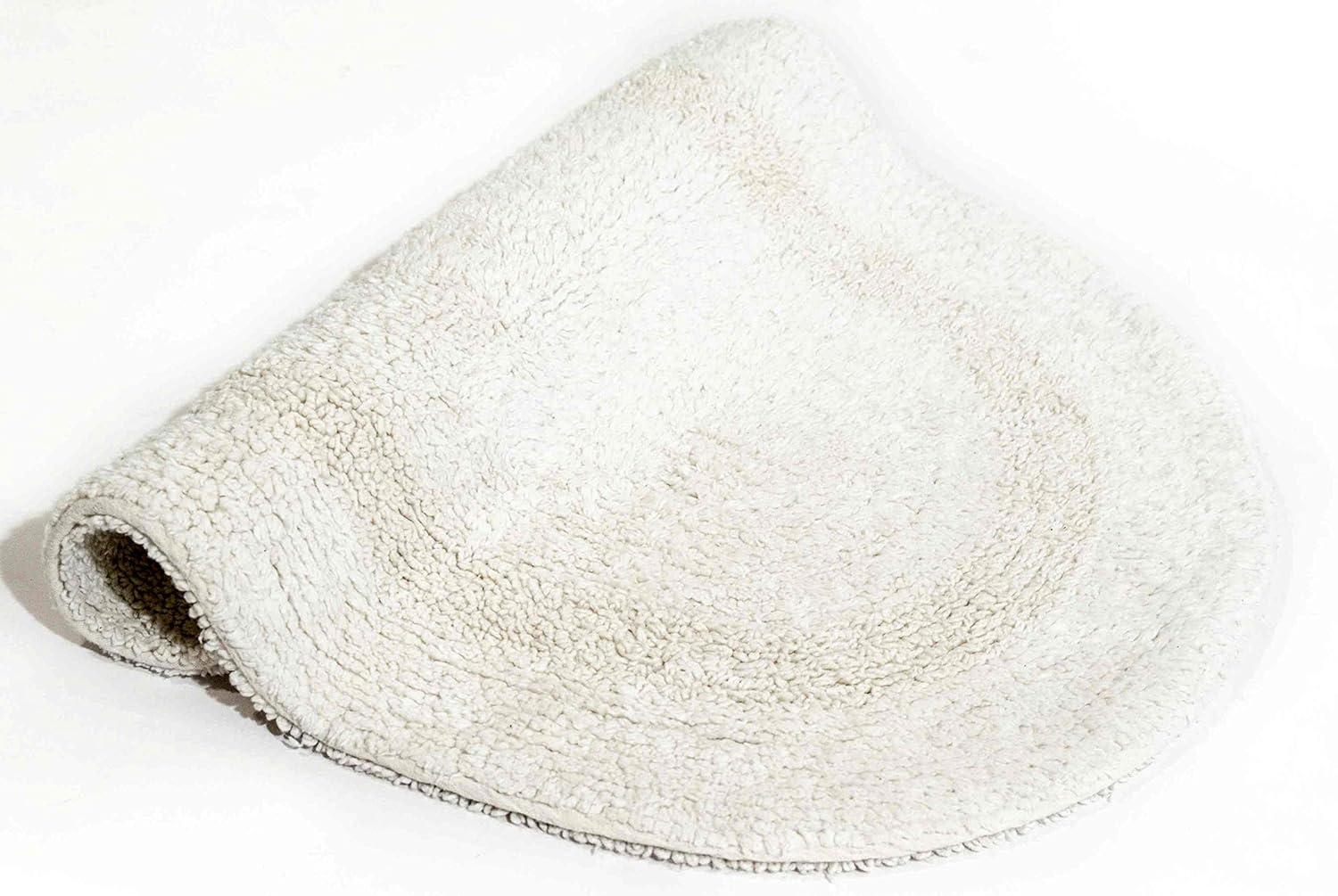 Chesapeake Oval Tub Mat Ivory (17"x24")