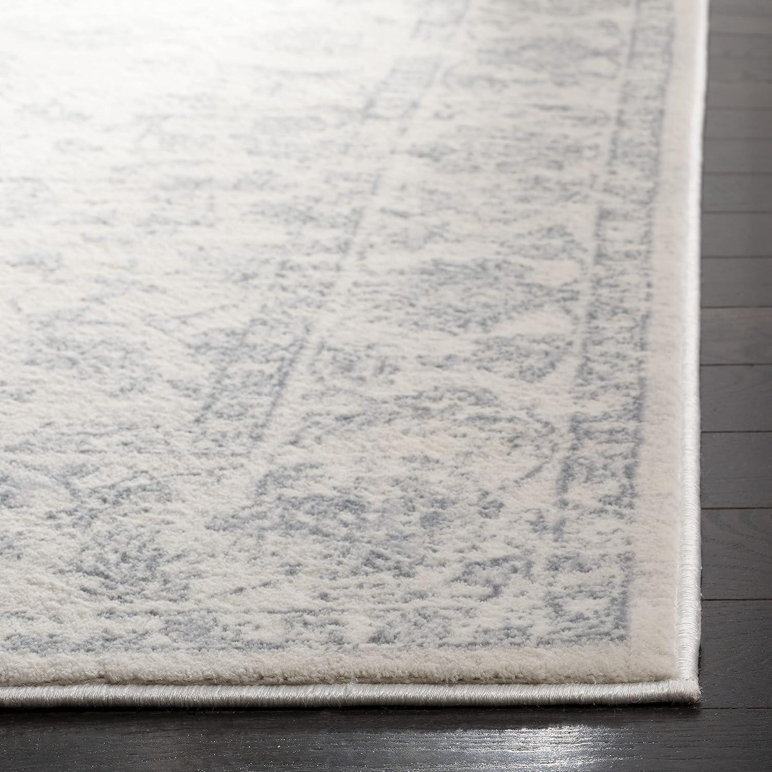 Carnegie CNG631 Power Loomed Area Rug - Cream/Light Grey - 3'x5' - Safavieh.