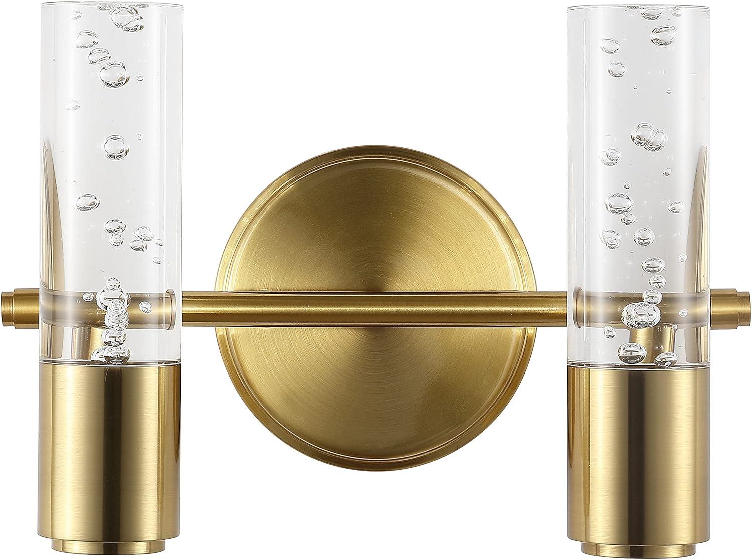 Bolha 10.75" Brass Gold Minimalist LED Vanity Light