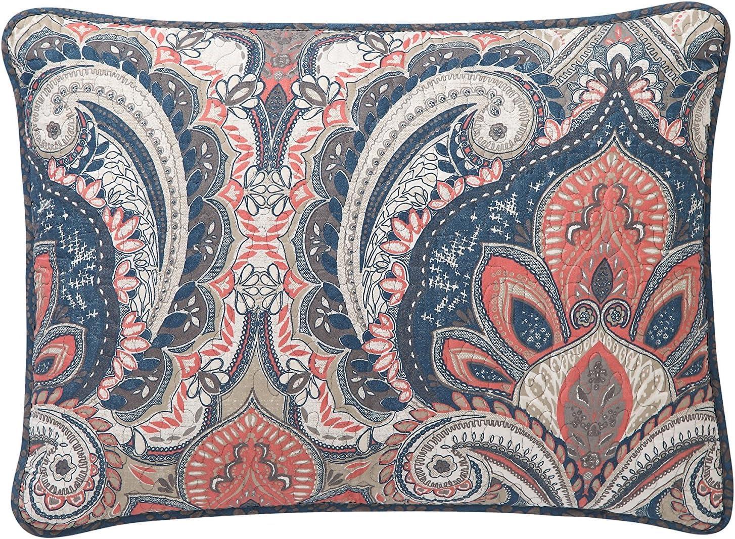 VCNY Casablanca Bohemian Microfiber / Polyester Standard Damask Quilt Set