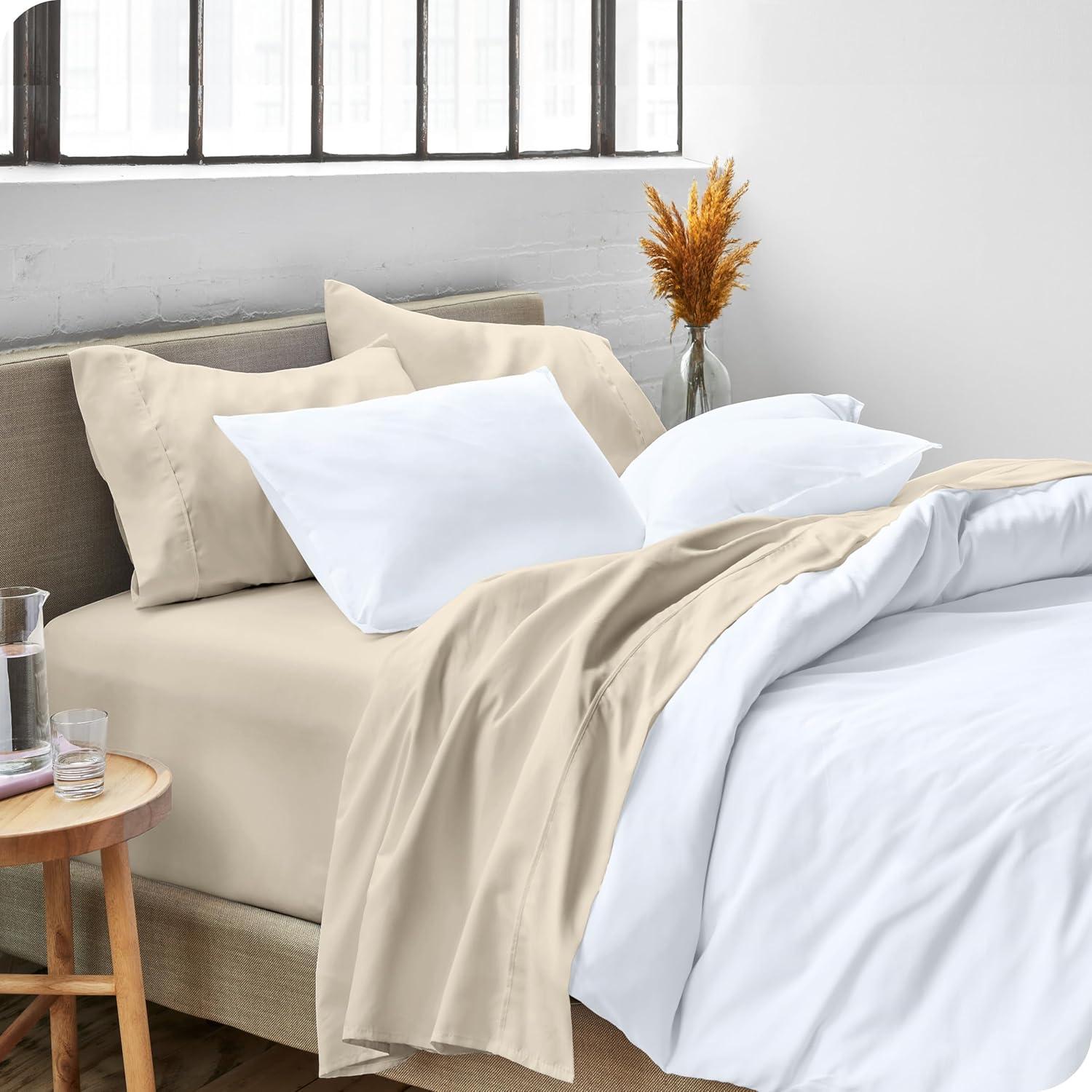 4 Piece Sheet Set - Ultra Soft, Double Brushed, Easy Care - Bare Home