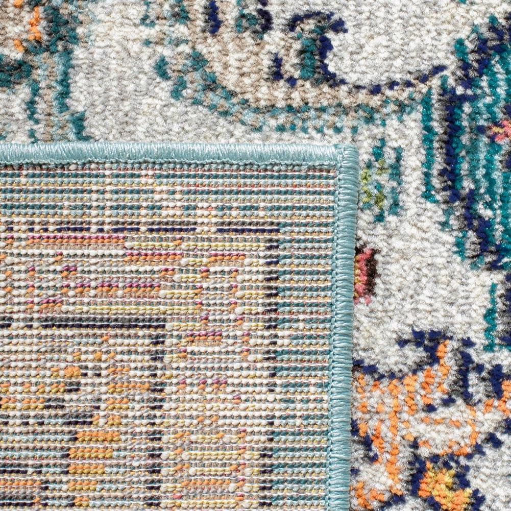 Madison MAD447 Power Loomed Indoor Area Rug - Grey/Light Blue - 5'3"x7'6" - Safavieh