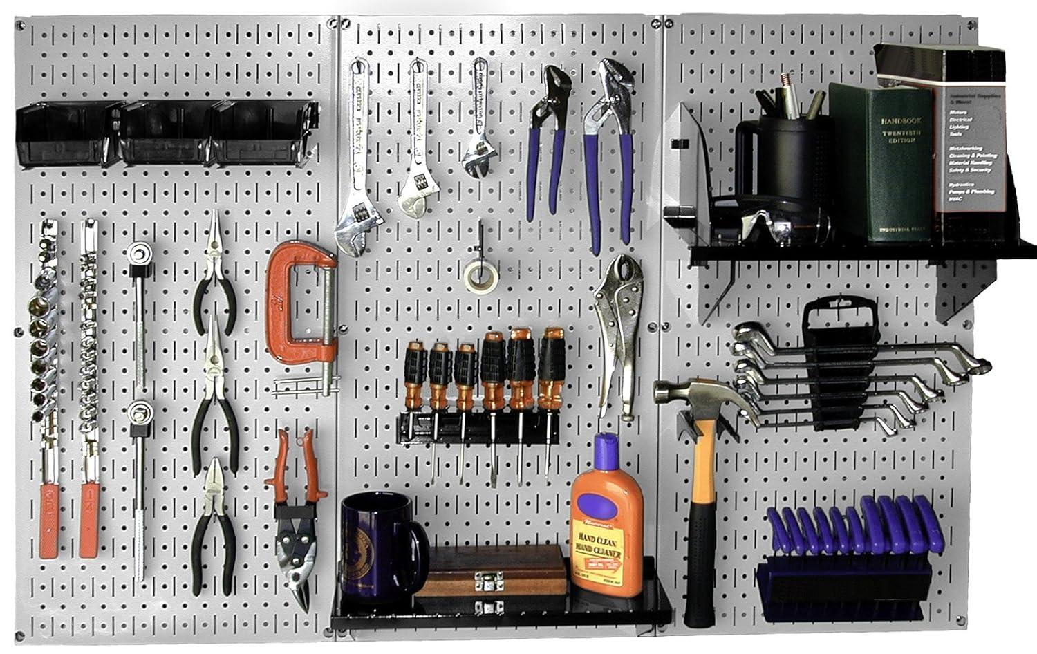 Pegboard Standard Tool Storage 32" H x 48" W Kit
