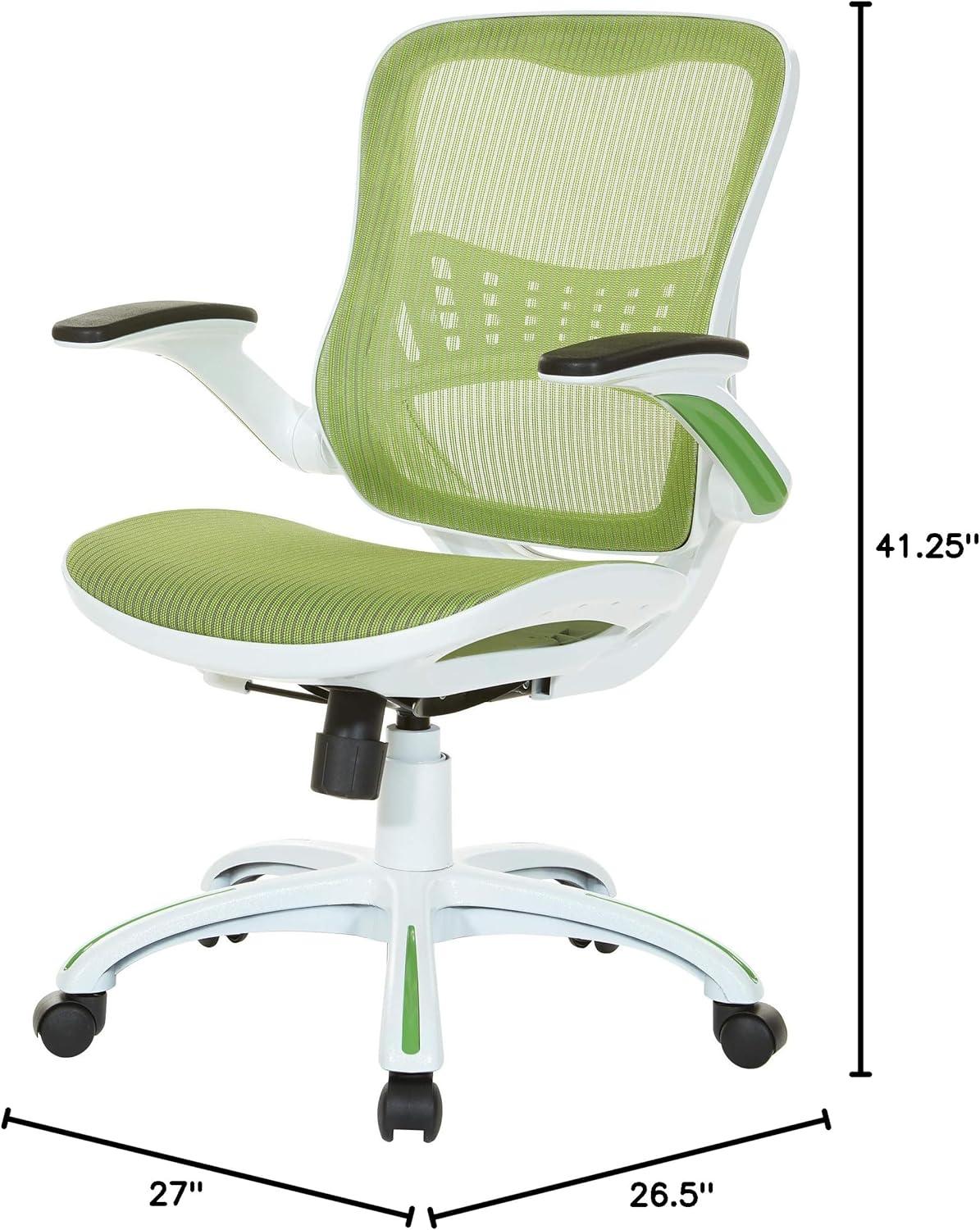 OSP Home Furnishings Riley Office Chair with Green Mesh