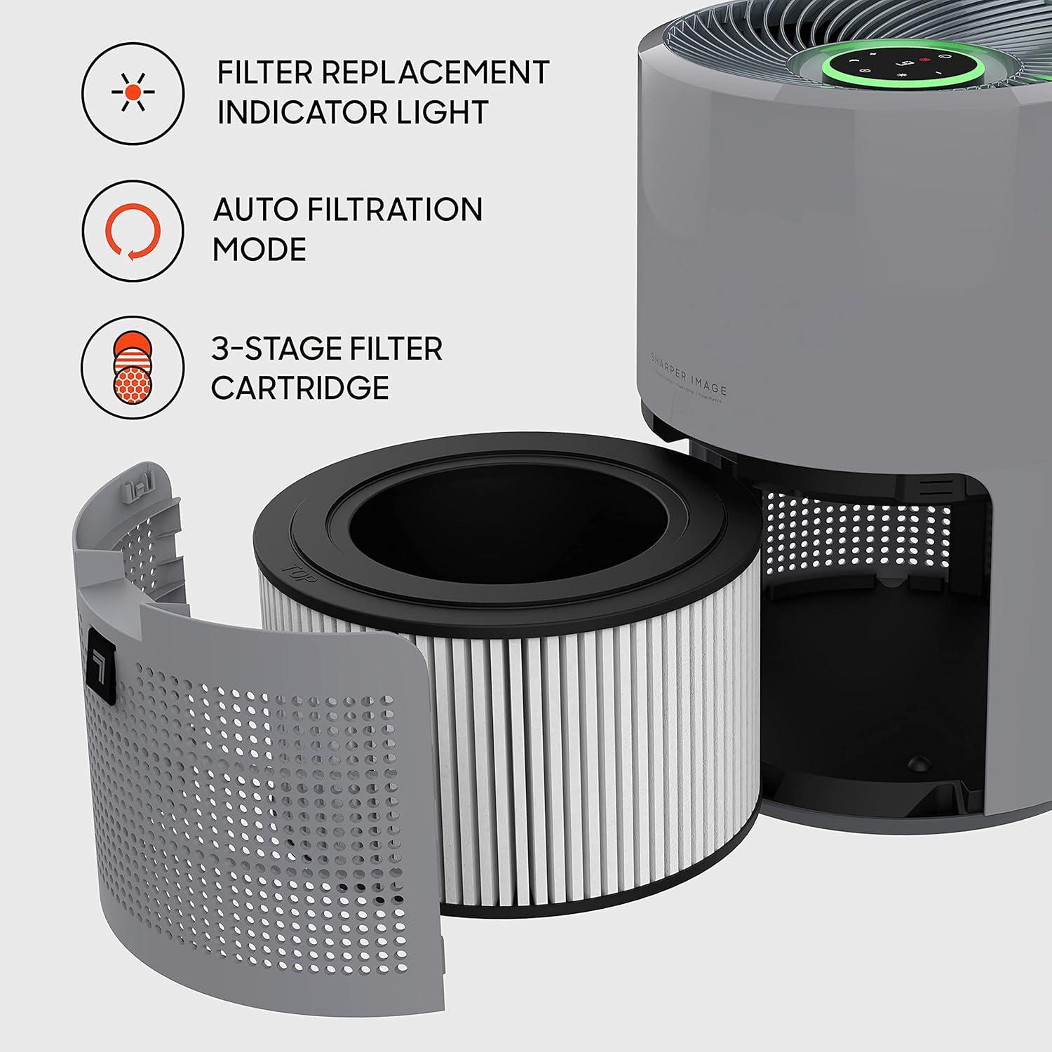 Sharper Image PURIFY 9 Whole Room Air Cleaner with True Hepa Filtraction