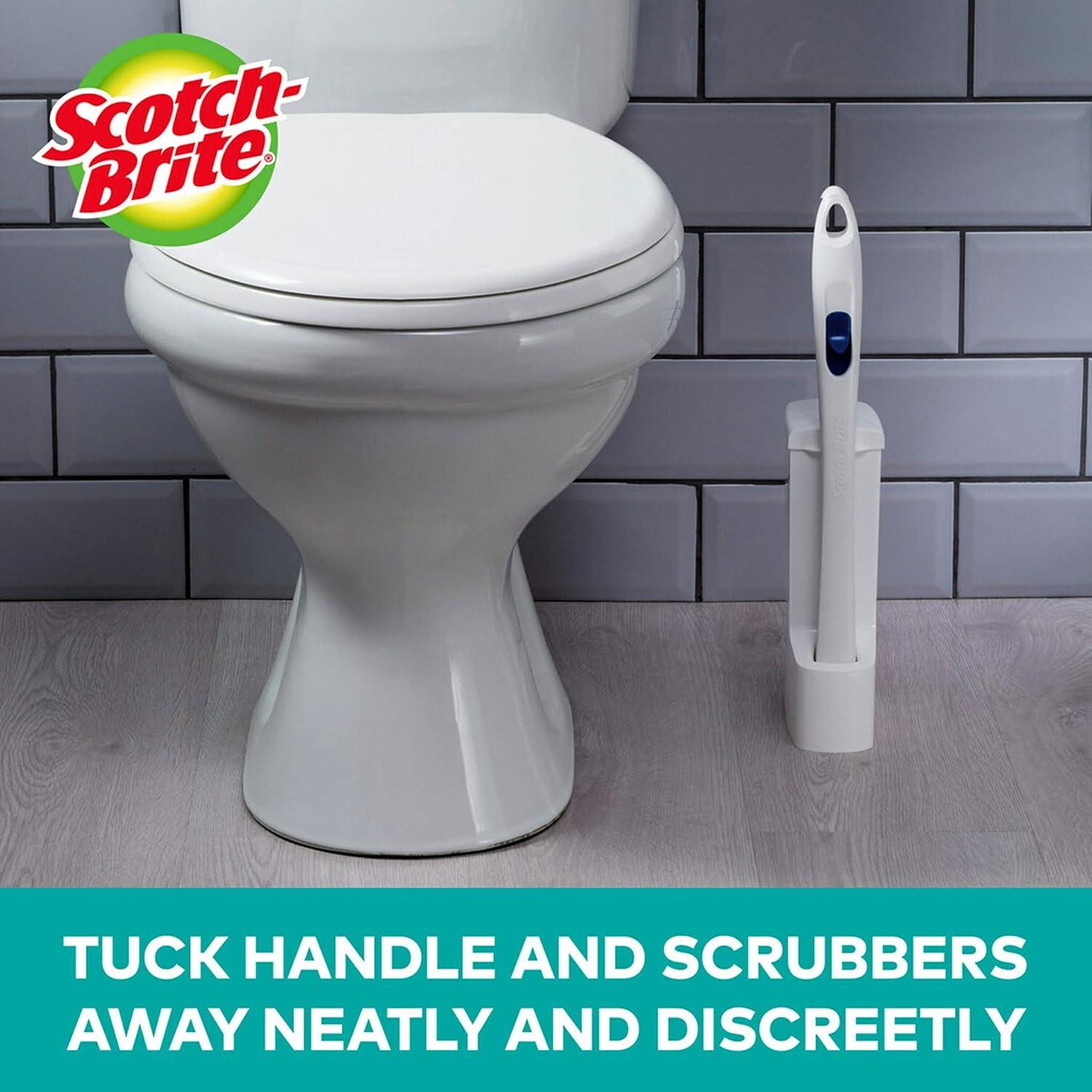 Scotch-Brite Disposable Toilet Scrubber Cleaning System, 1 Wand/ 5 Refill Sponges