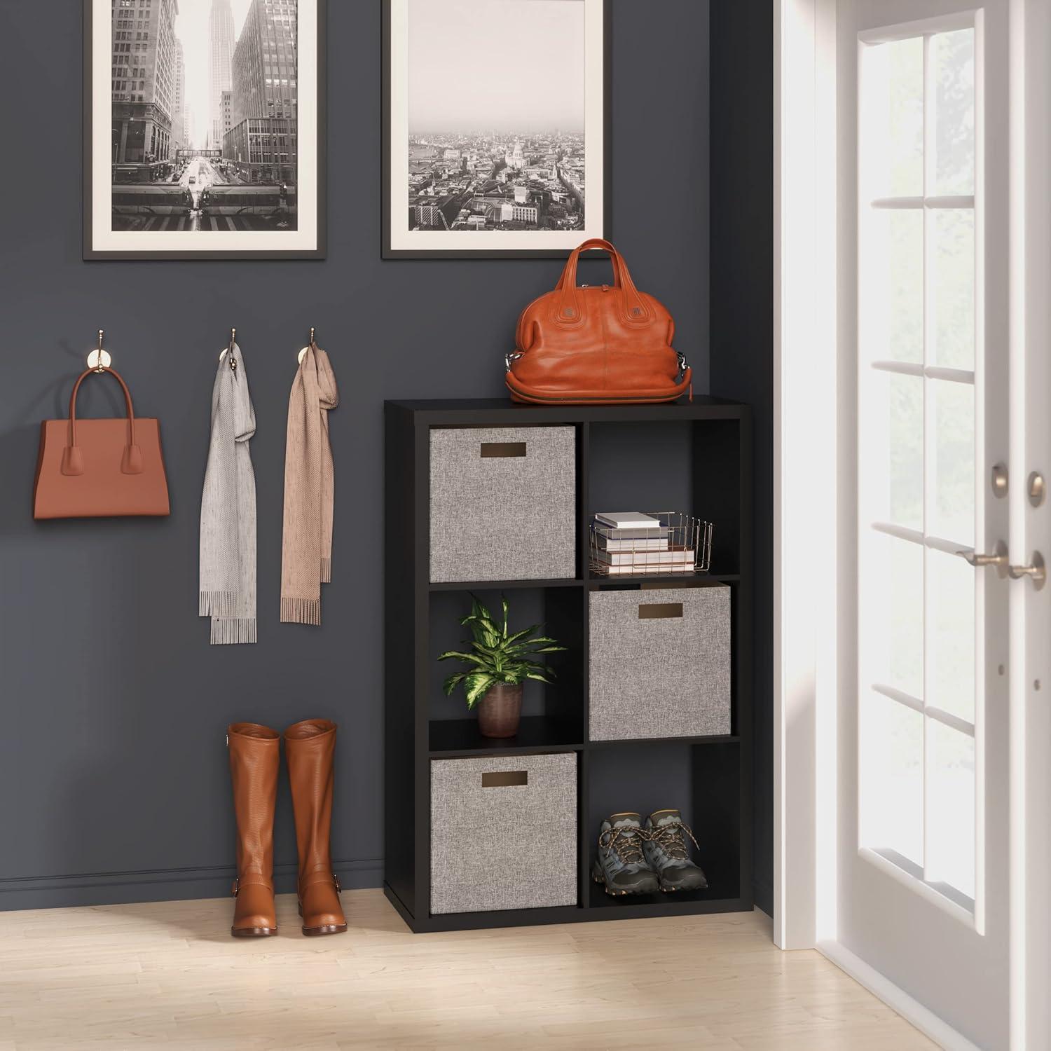 30'' H x 43.82'' W Decorative Cube Bookcase