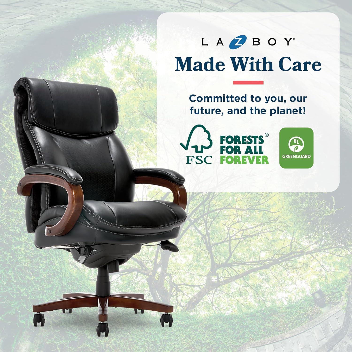 La-Z-Boy Trafford Big and Tall Executive Ergonomic Office Chair with AIR Lumbar Technology