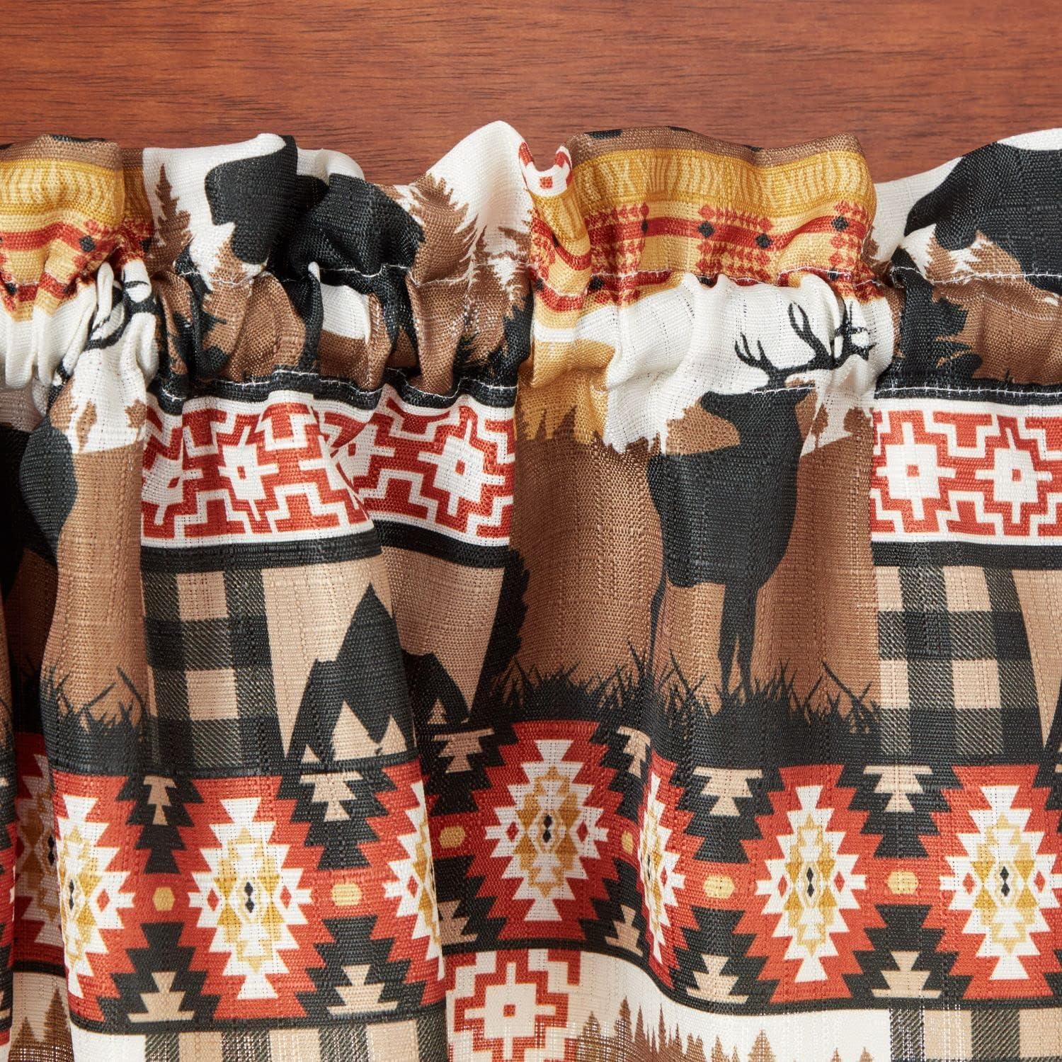 Amalgamated Textiles Polyester Semi Sheer Curtain Pair (Set of 3)