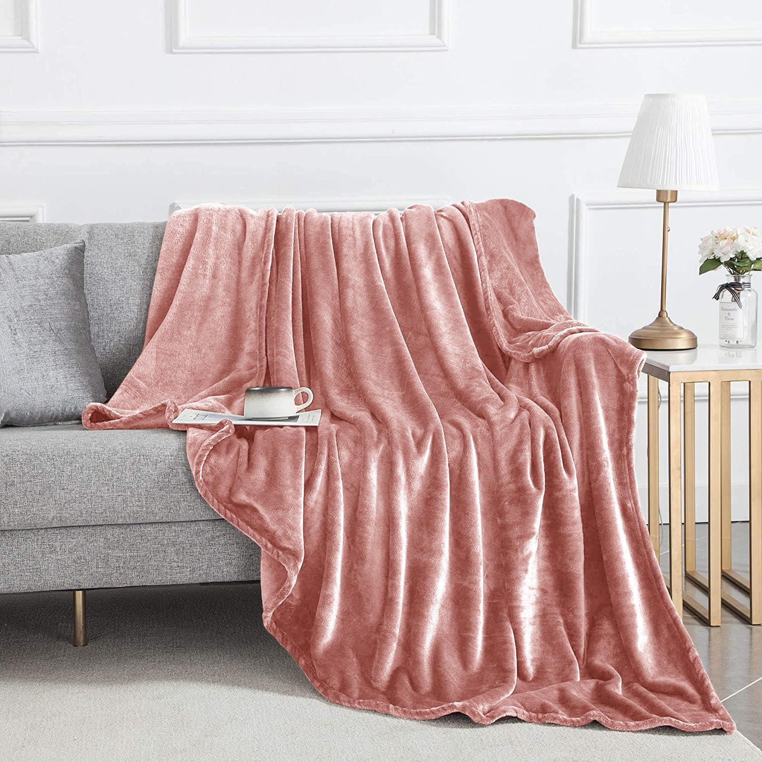 IMPERIAL HOMEWARE LONDON LIMITED Reversible Mink Faux Plush Fur Fleece Blanket