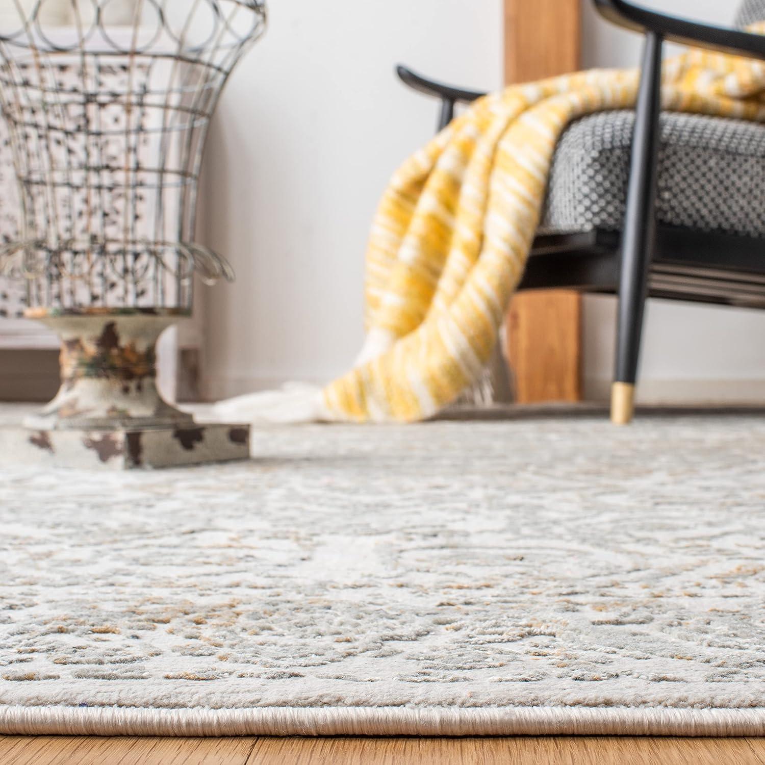 Princeton PRN714 Power Loomed Indoor Accent Rug - 4'x6' - Beige/Grey - Safavieh