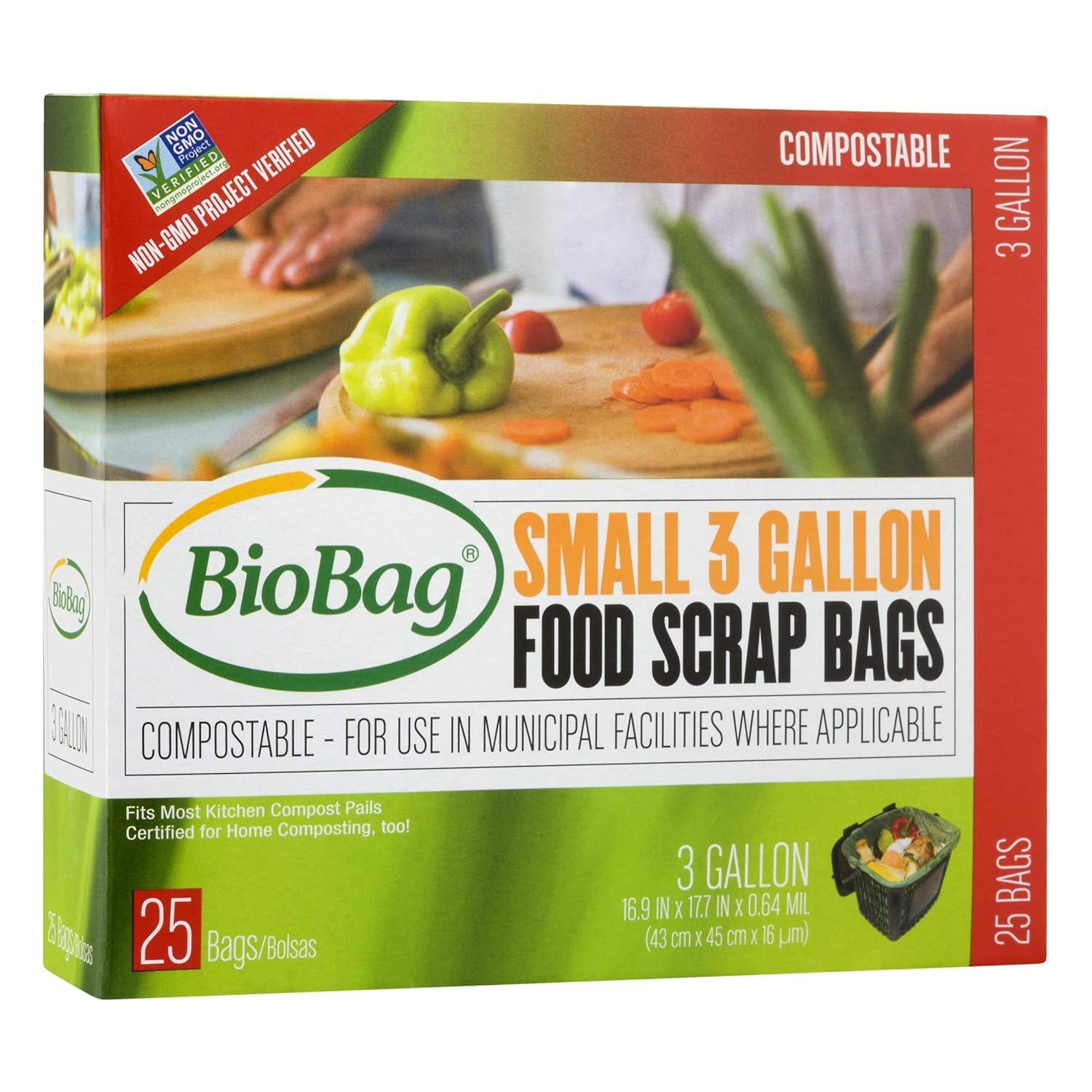 BioBag Compostable Food Trash Bags - Small - 25ct/3gal