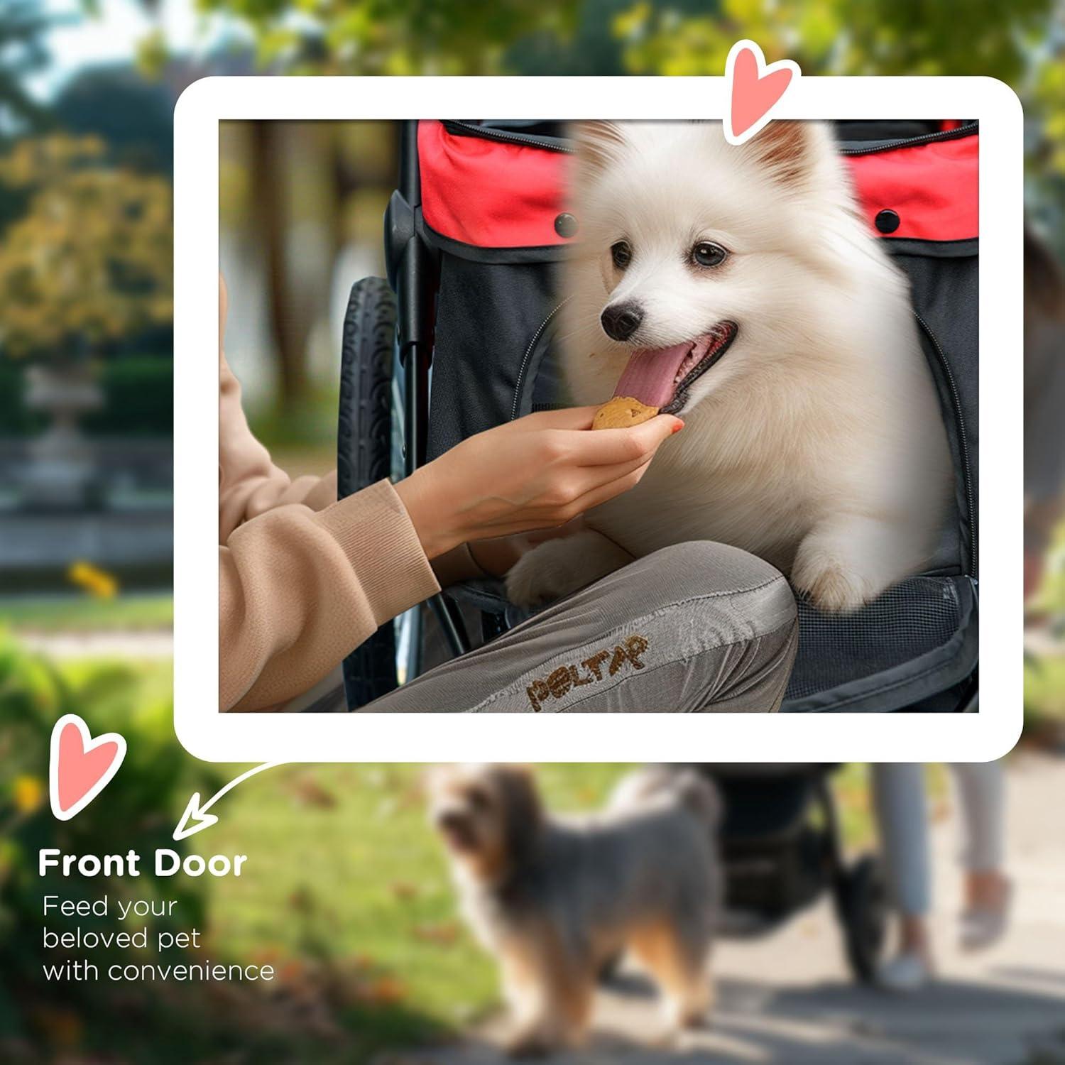 Foldable Pet Standard Stroller,Jogger Stroller