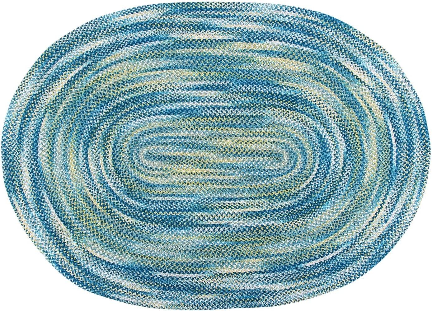 Better Trends Ombre Braid Braided Reversible Indoor Area Utility Rug, 100% Cotton, 24" x 72" Runner, Olive