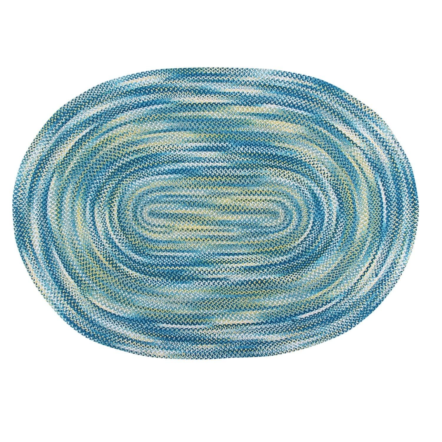 Better Trends Ombre Braid Braided Reversible Indoor Area Utility Rug, 100% Cotton, 24" x 72" Runner, Olive