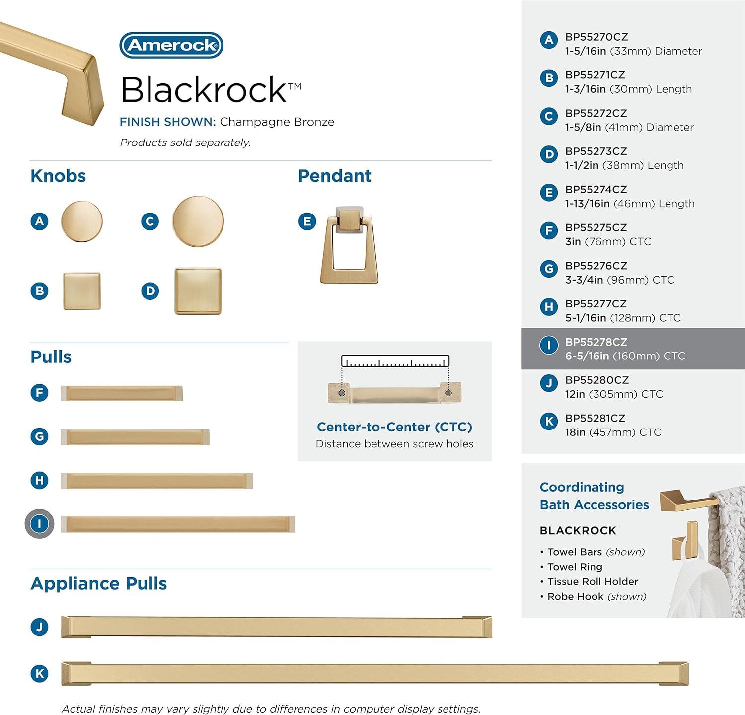 Blackrock 6.3125" Center to Center Bar Pull