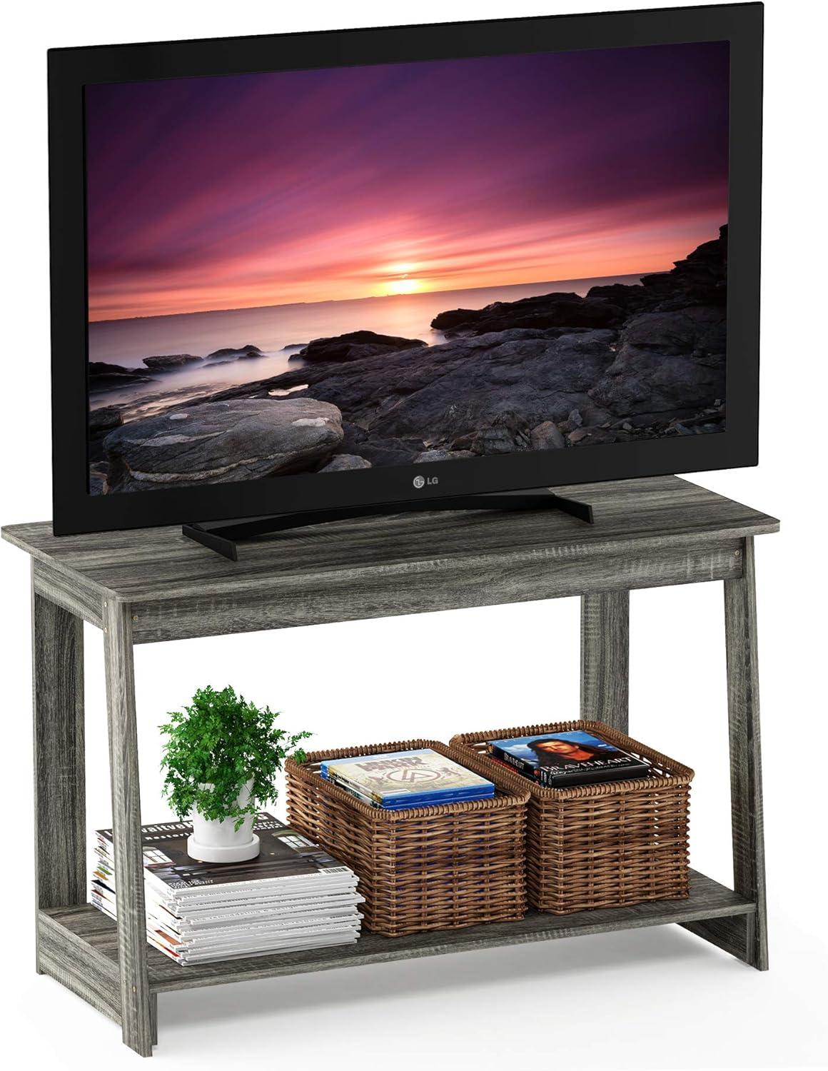 Furinno Beginning TV Stand, French Oak Grey 18041GYW