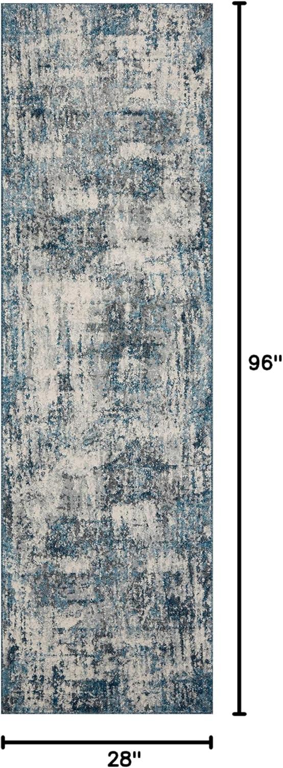 Loloi II Austen AUS-01 Abstract Natural / Ocean Area Rug 2'-4" x 8'-0"