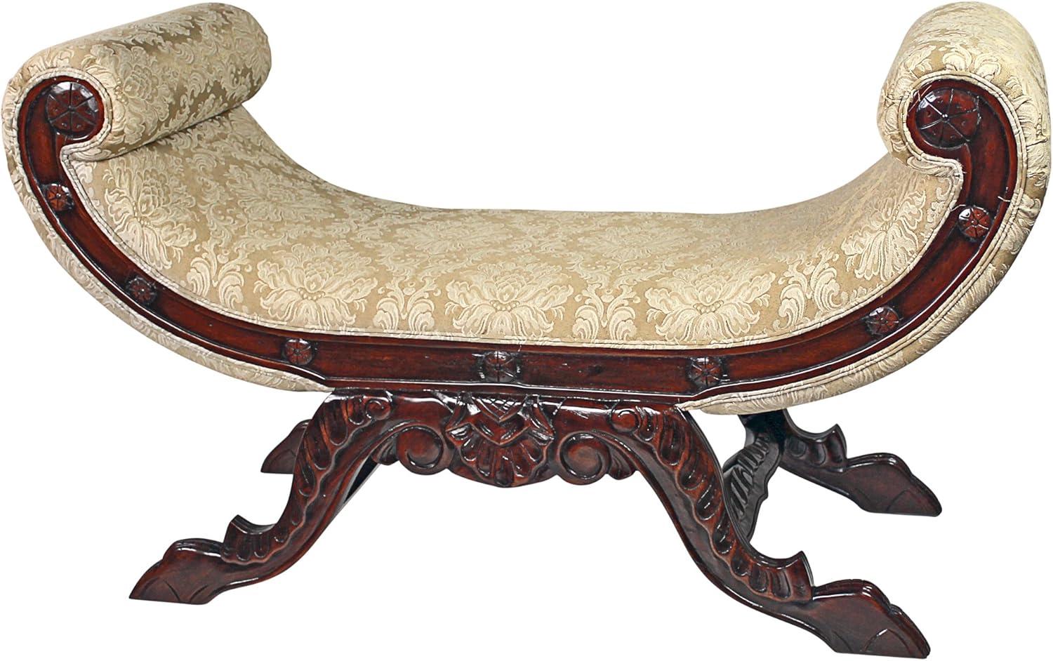 Design Toscano Waldorf Rolled Arm Bench