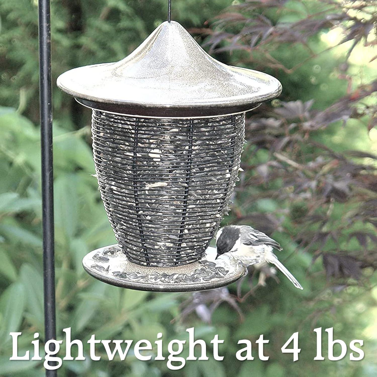 10 in. Sandy Granite Ceramic Feeder With Cage