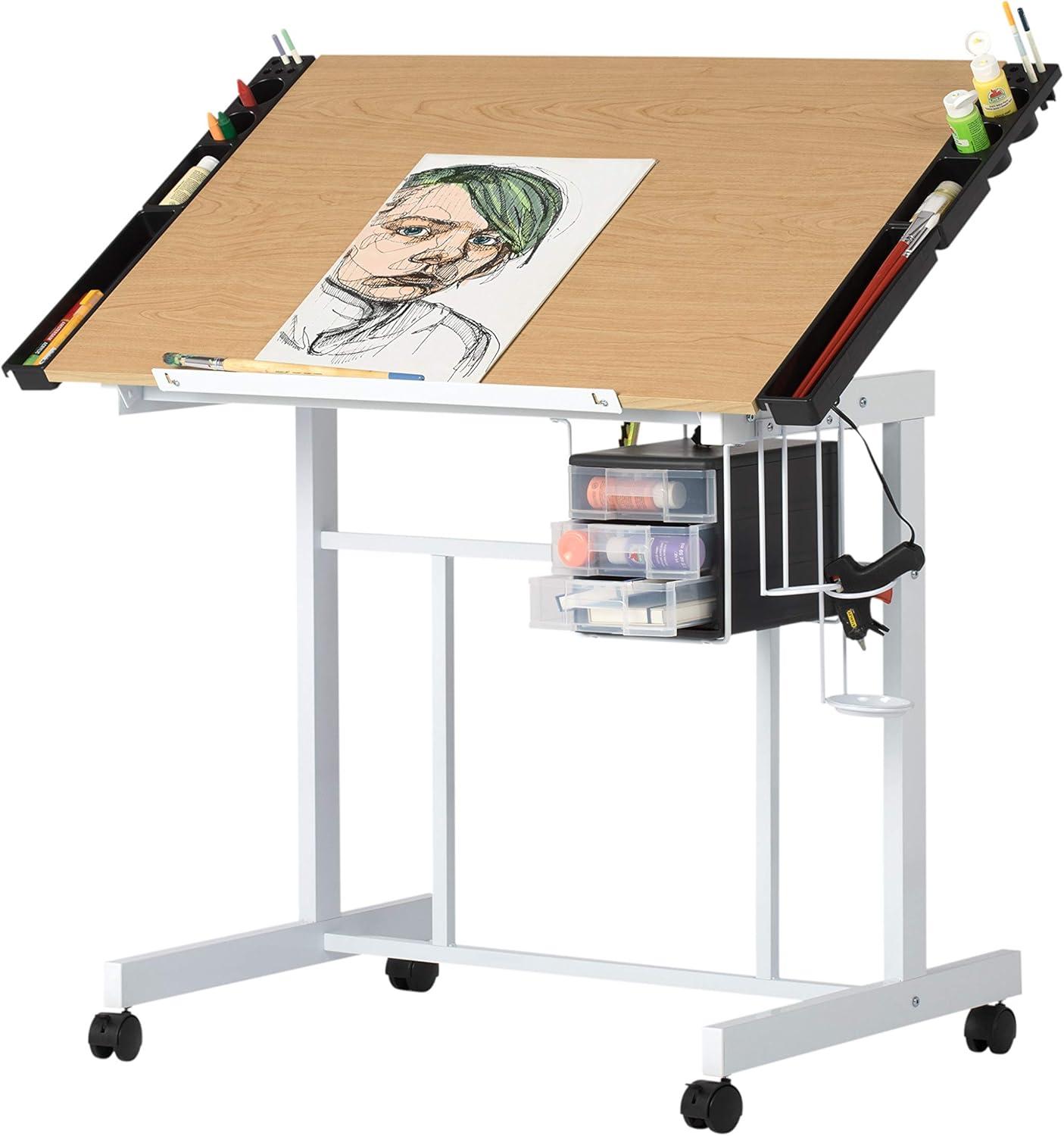 Crabtree 41'' Deluxe Craft Station, Adjustable Drafting and Hobby Table